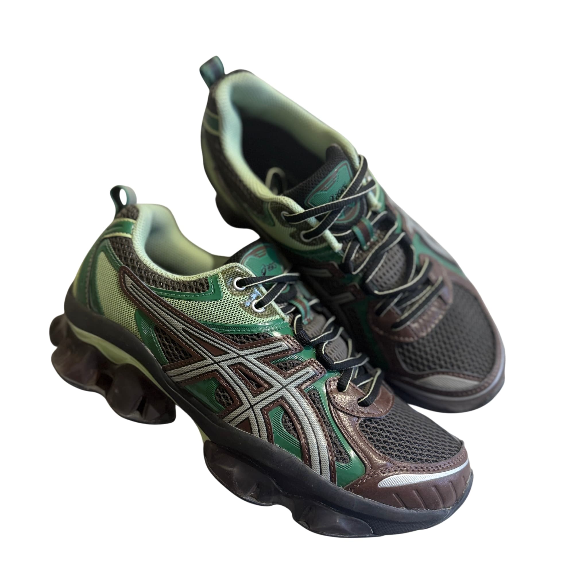 Asics Gel-Quantum Kinetic Sneakers Green Brown US 9 — photo 1 of 10
