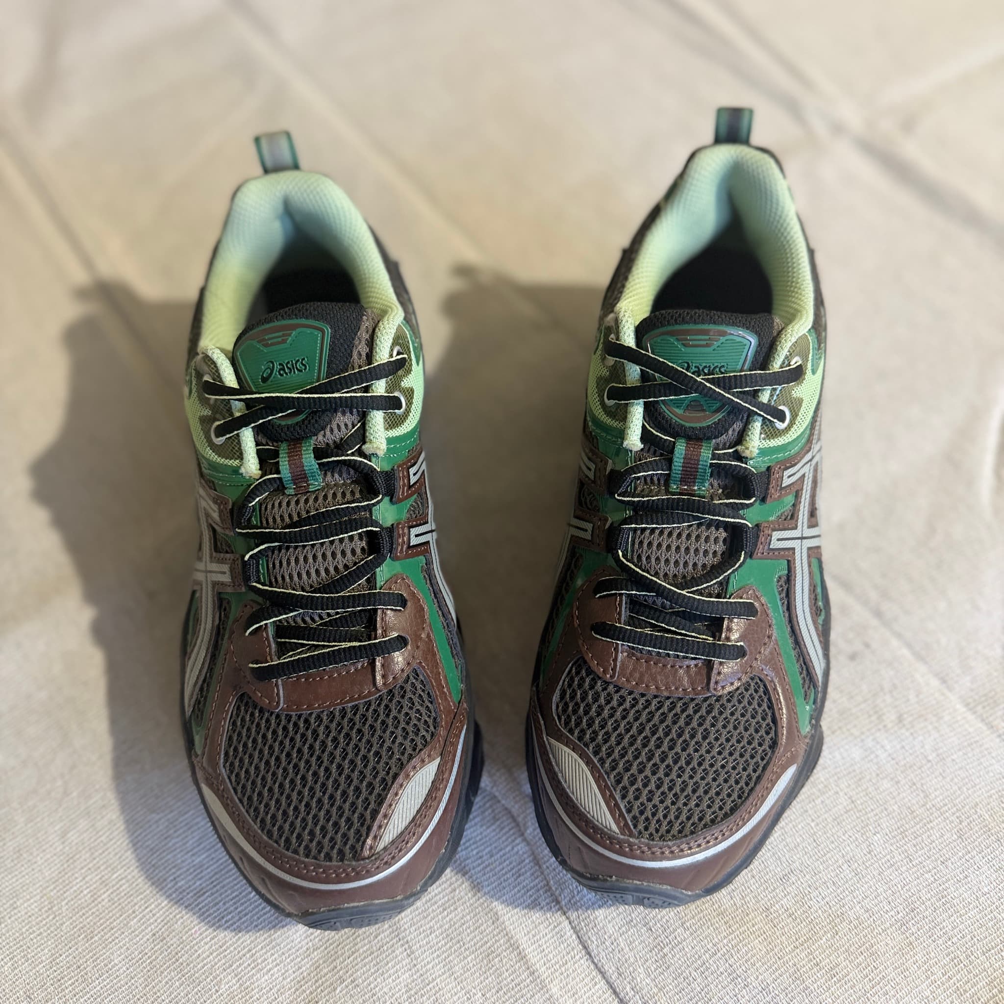 Asics Gel-Quantum Kinetic Sneakers Green Brown US 9 — photo 2 of 10