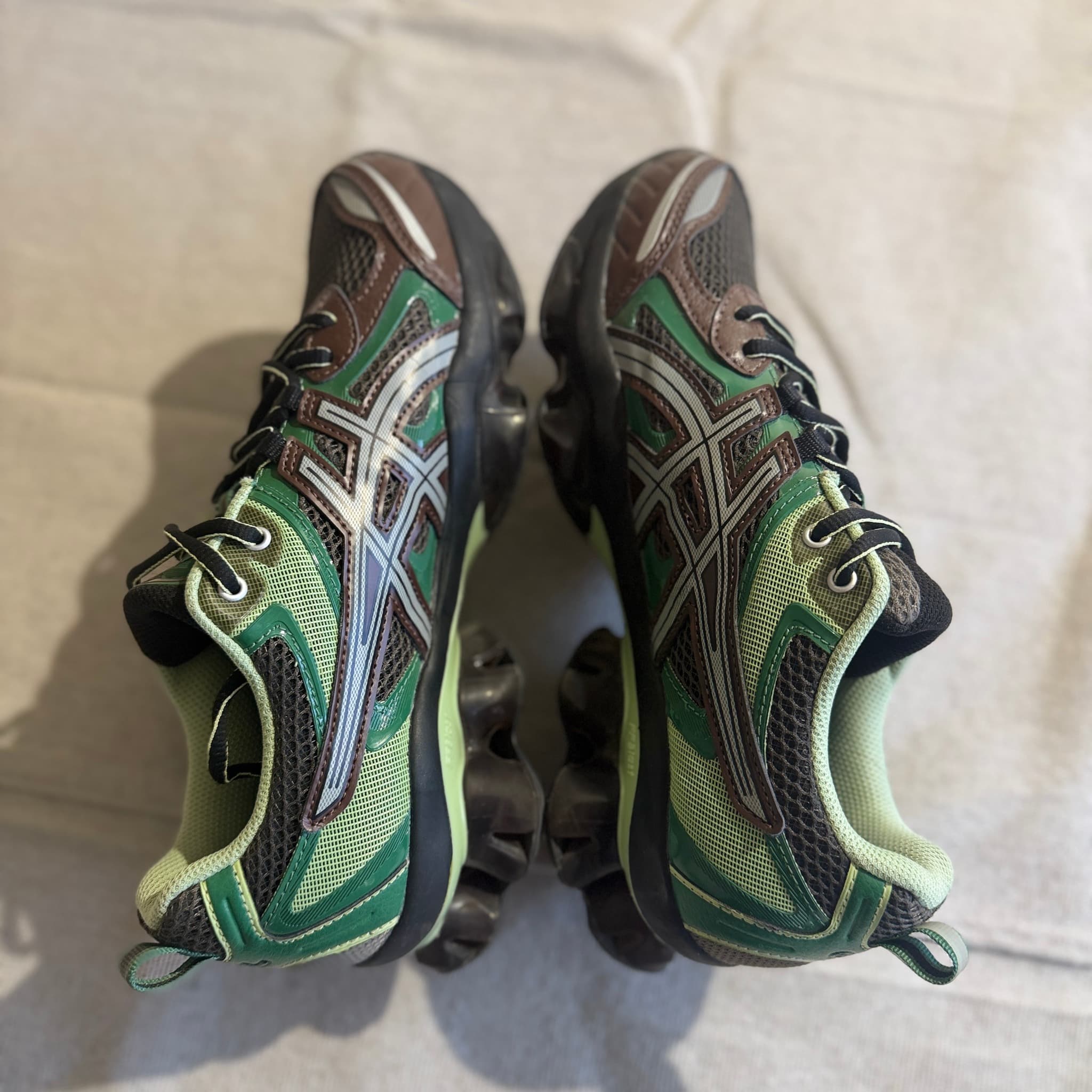 Asics Gel-Quantum Kinetic Sneakers Green Brown US 9 — photo 6 of 10