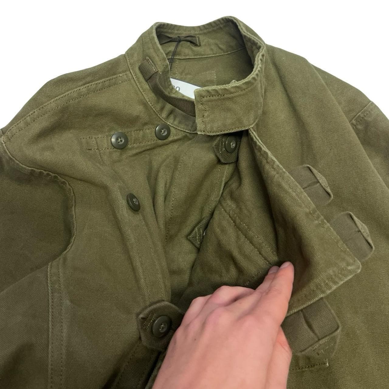 AW03 Paper Doll Military Biker Jacket Olive Green — photo 7 of 8