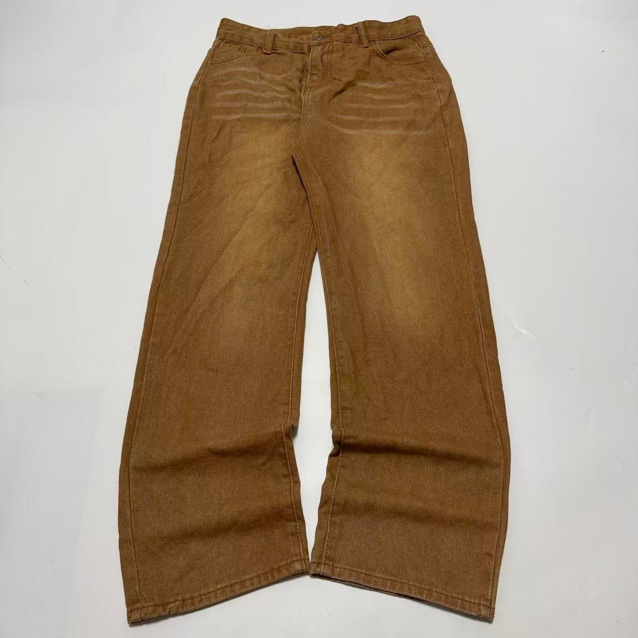 Baggy Vintage 2000s Release Brown Denim Jeans Size 2XL — photo 1 of 4
