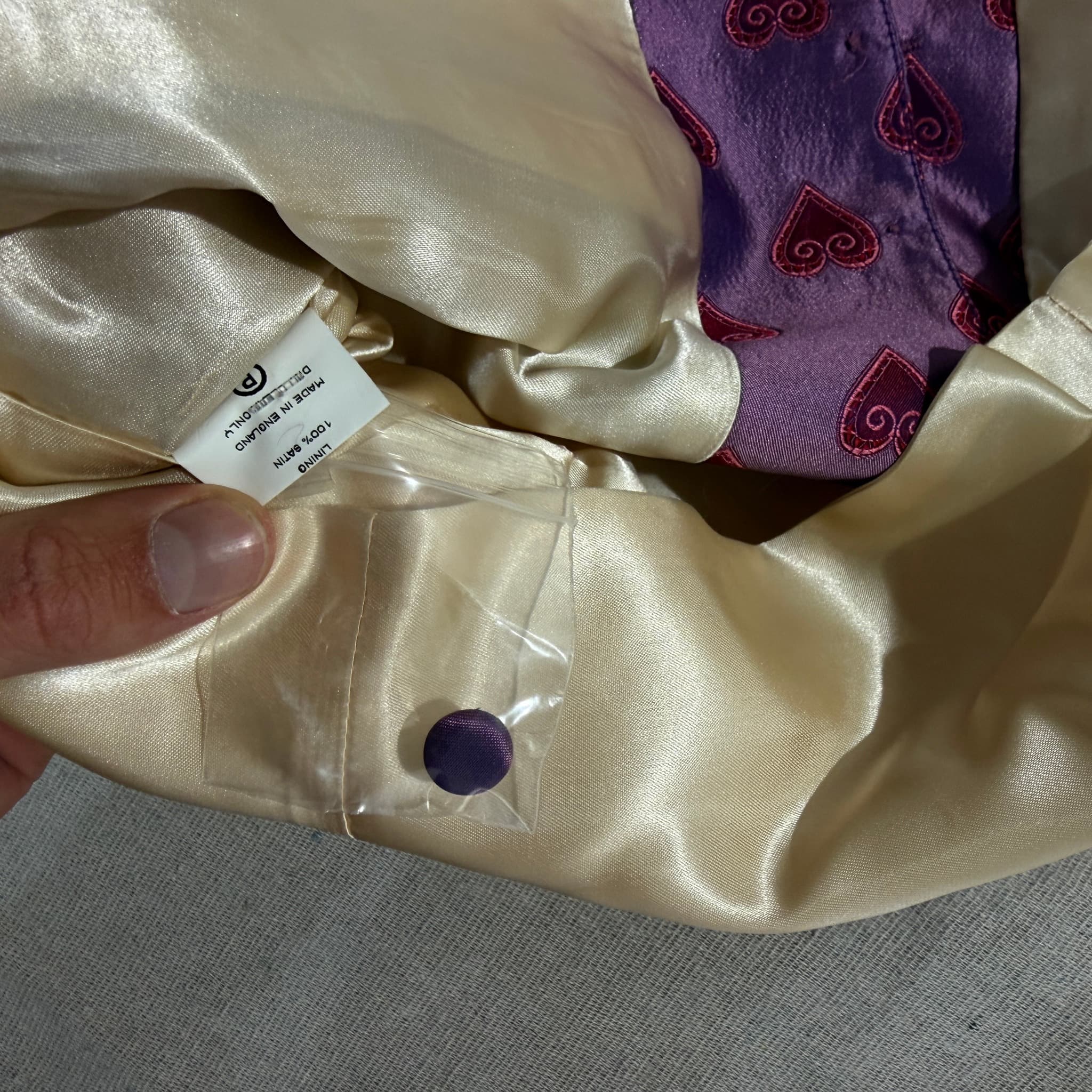 Balmain Paris Purple Heart Print Silk Vest Men's Size L — photo 5 of 7