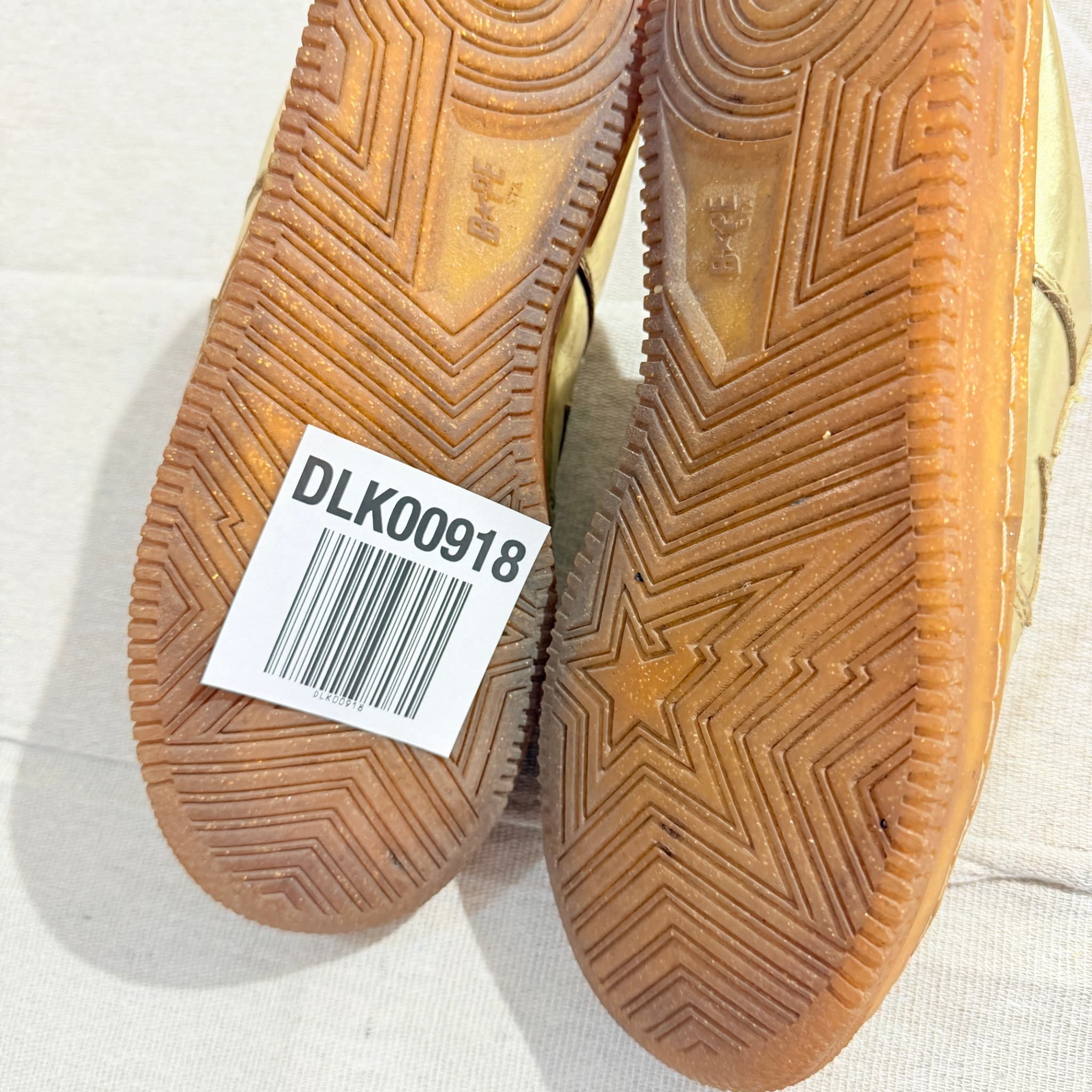 BAPE Bapesta Mule Gold Sneakers Metallic Size 8 US — photo 8 of 8