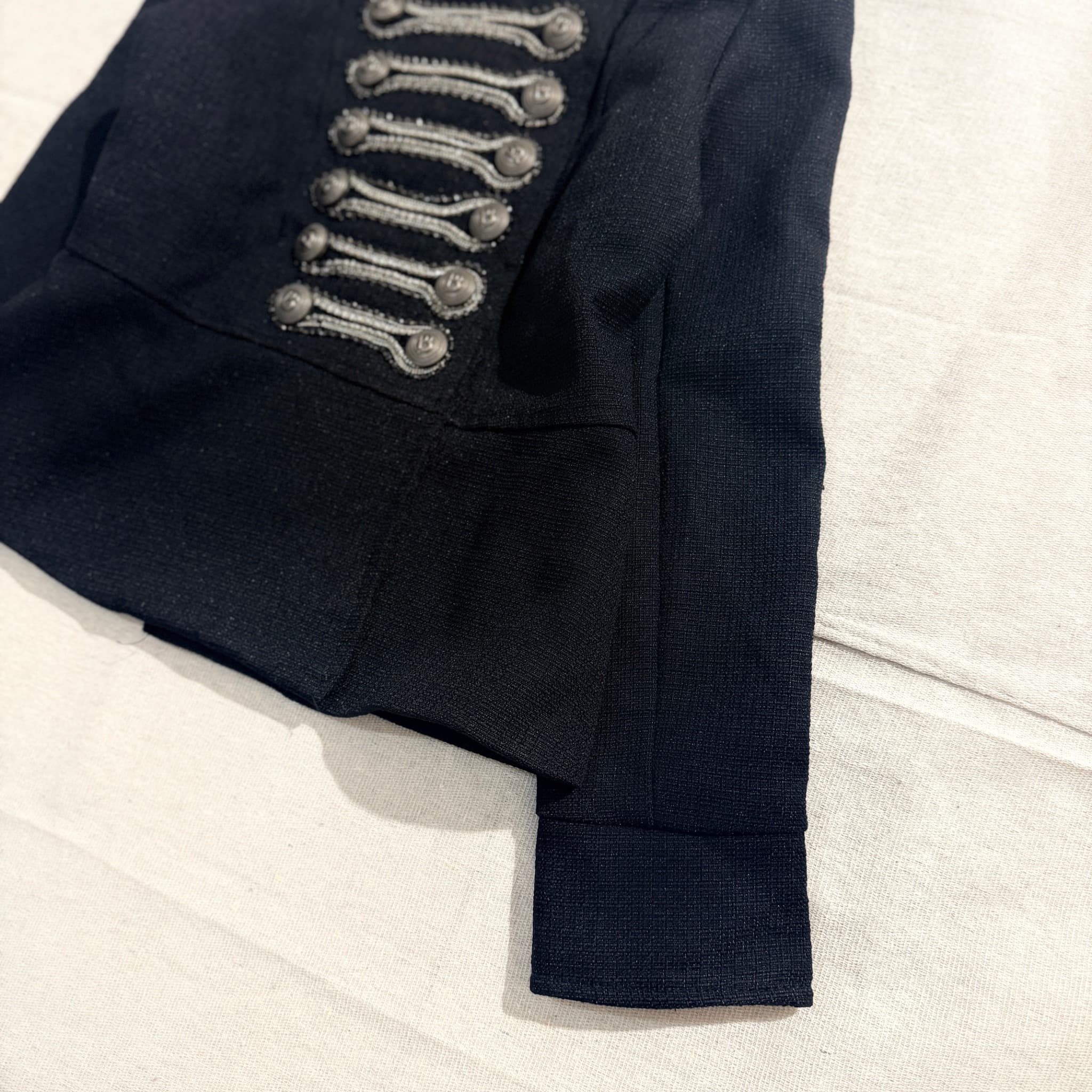Black Military Style Jacket — photo 2 of 9