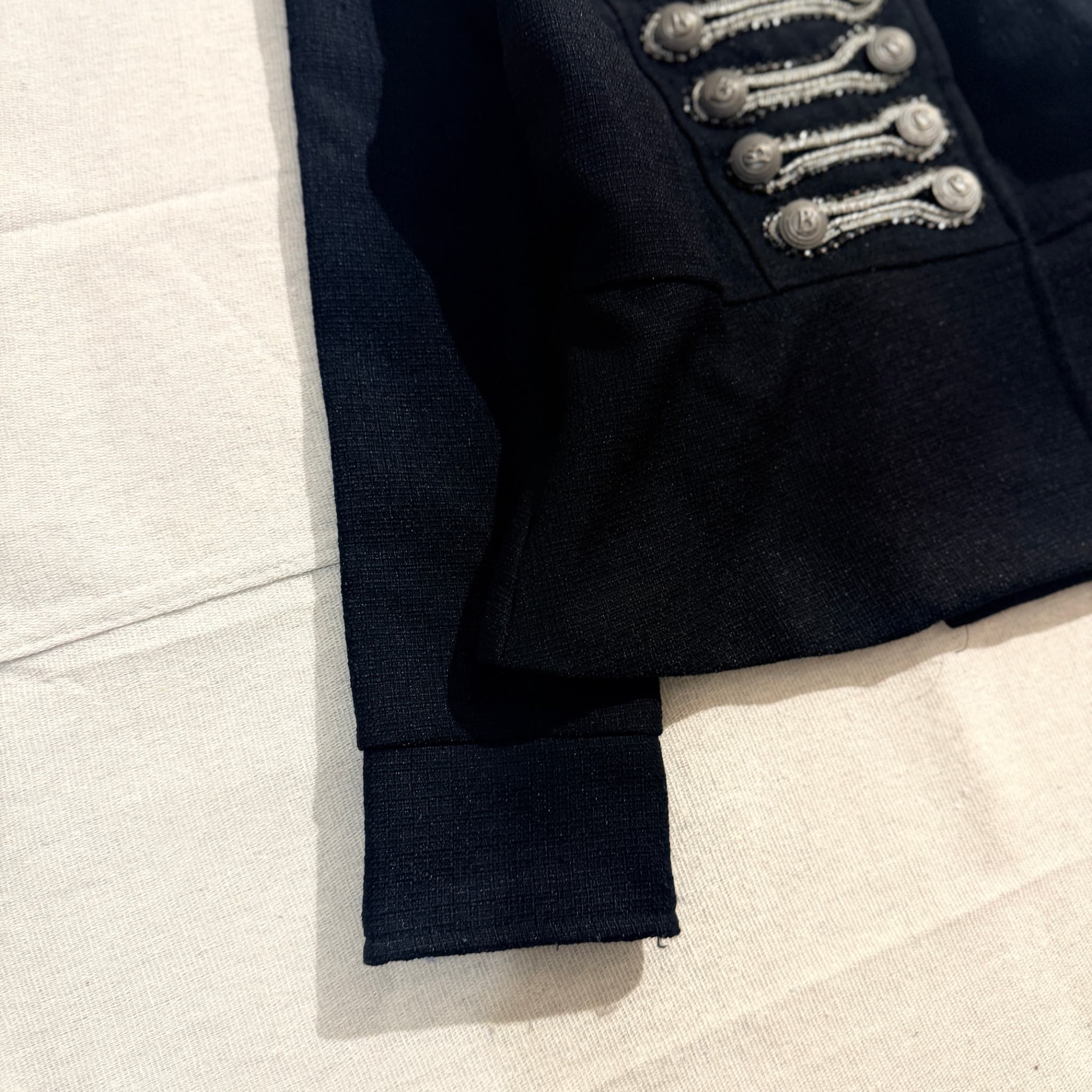 Black Military Style Jacket — photo 4 of 9