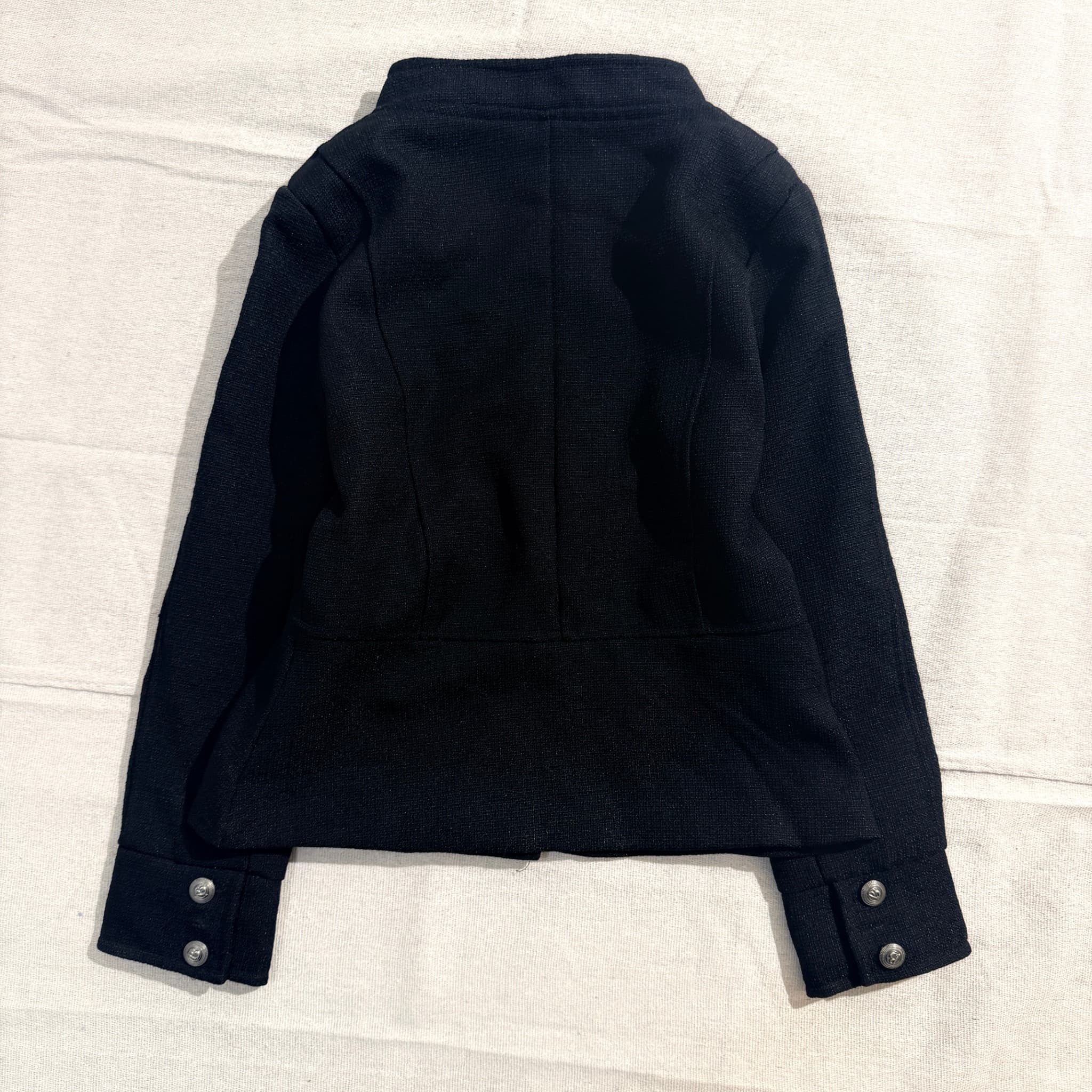 Black Military Style Jacket — photo 8 of 9