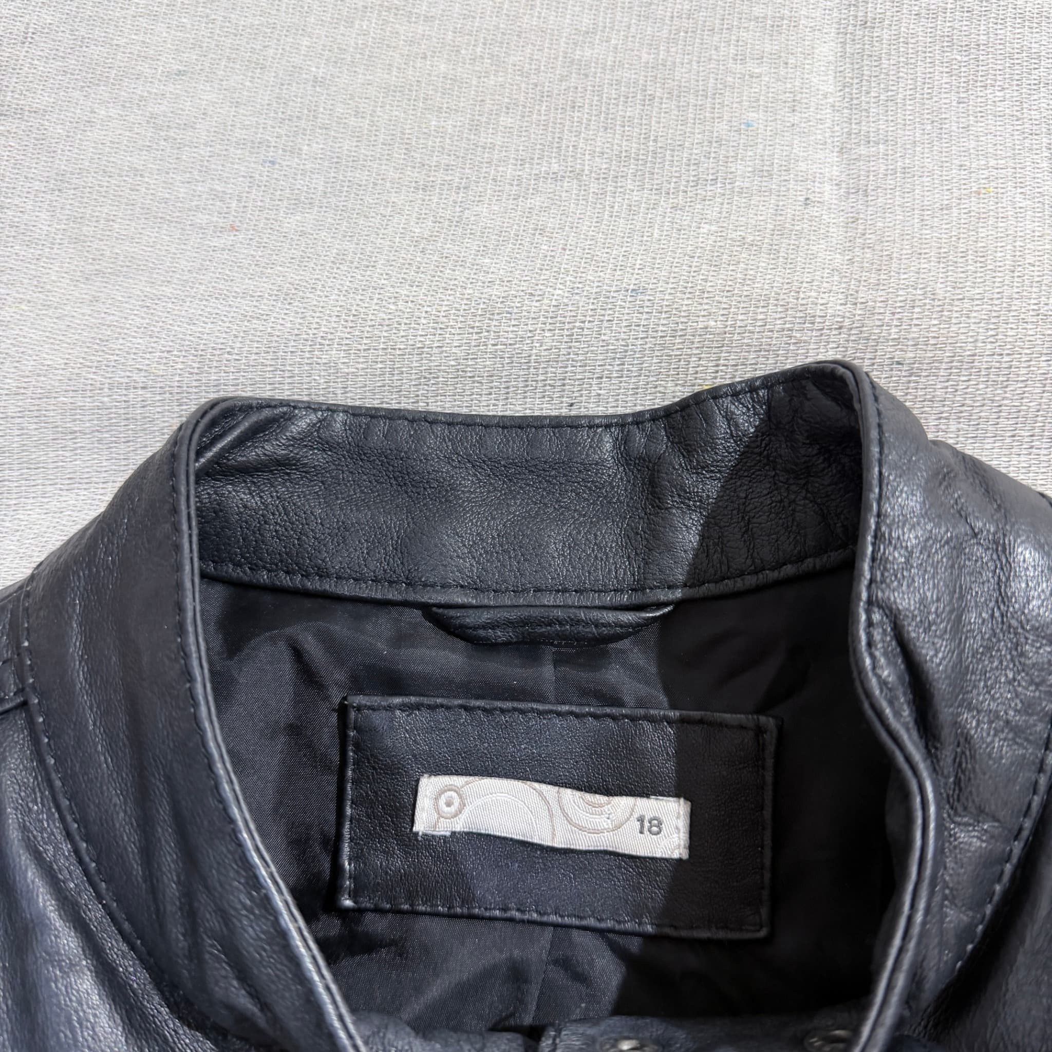 Black Pig Nappa Leather Quilted Moto Jacket 18 — photo 3 of 5