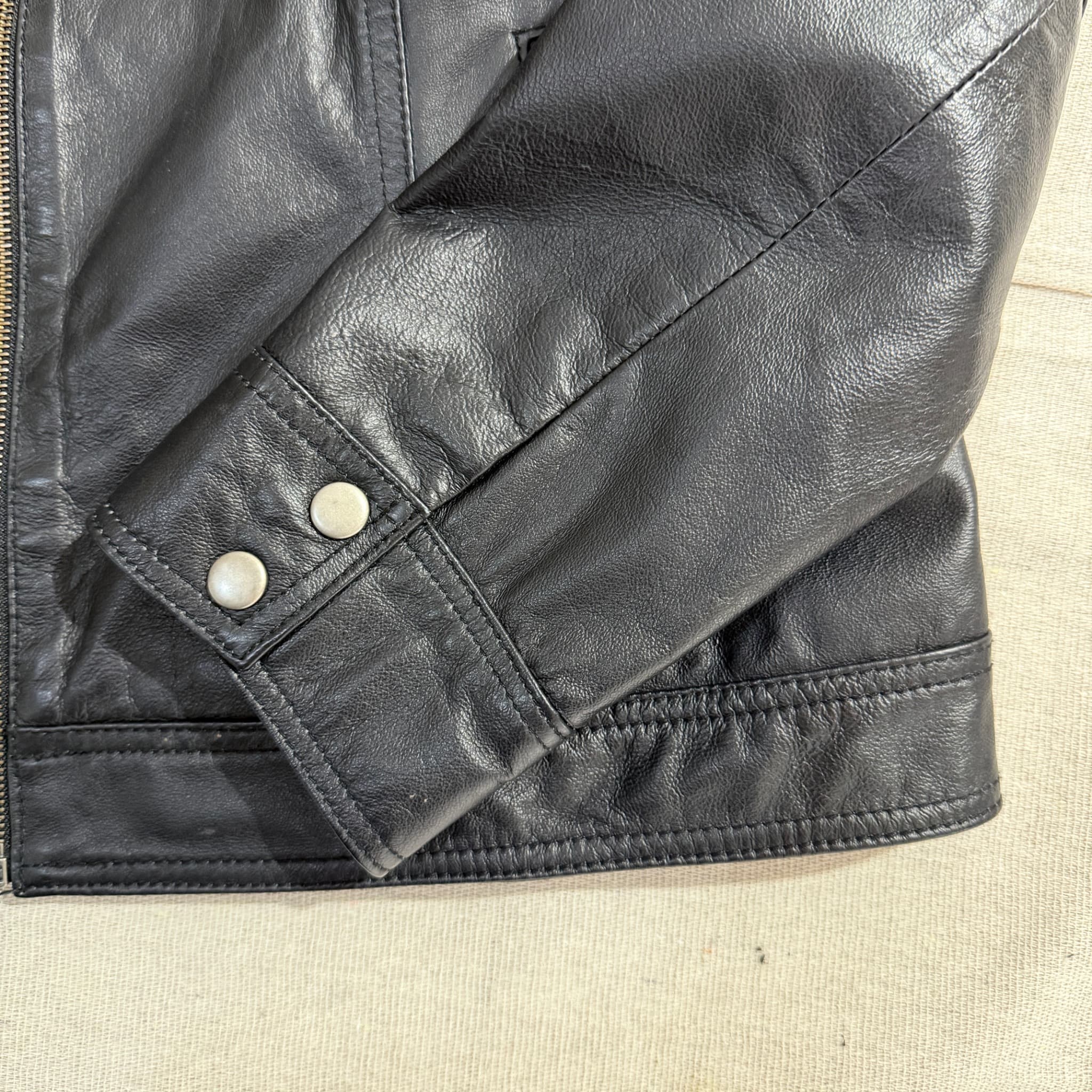 Black Pig Nappa Leather Quilted Moto Jacket 18 — photo 5 of 5