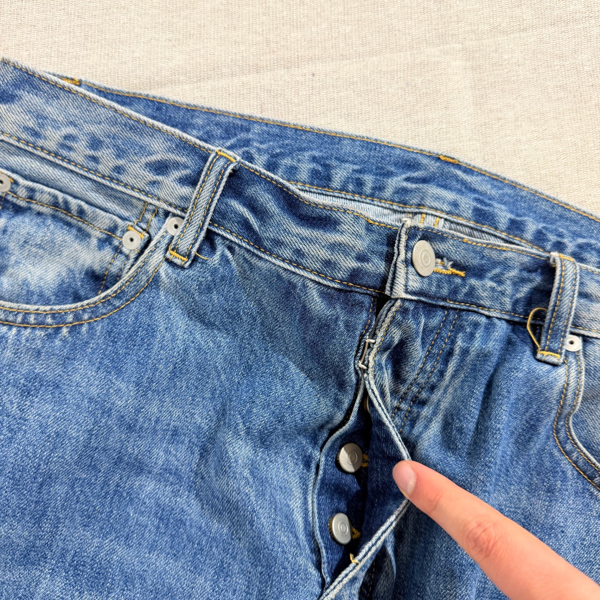 Blue Denim Jeans Baggy Vintage 2000s Release Size 48 — photo 3 of 7