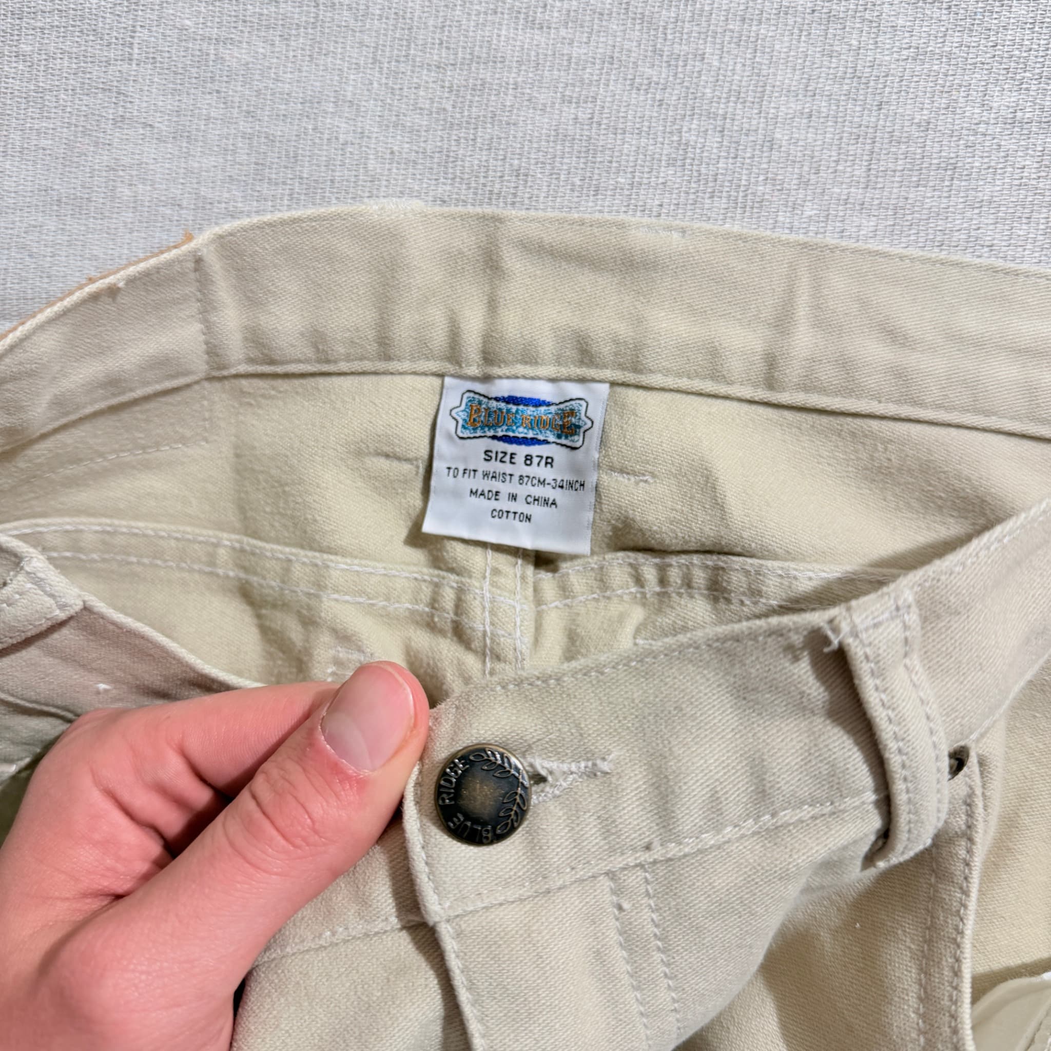Blue Ridge Beige Relaxed Fit Jeans — photo 4 of 7