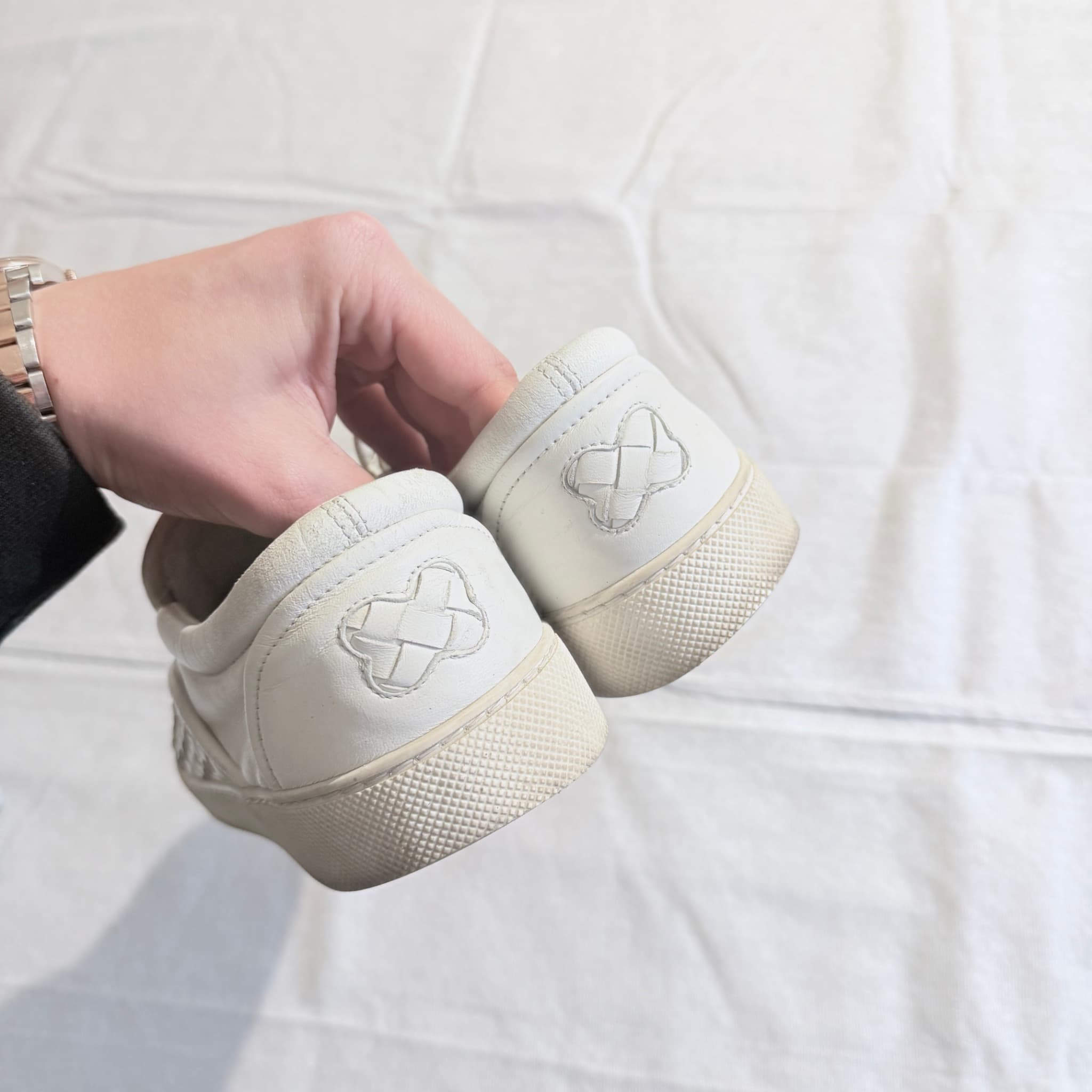 Bottega Veneta Intrecciato Slip-On Sneakers White 42 — photo 7 of 10