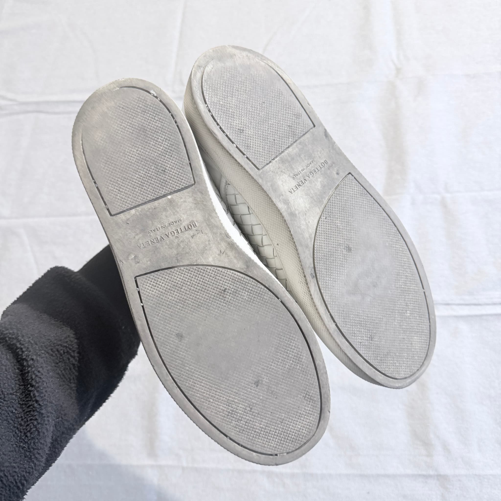 Bottega Veneta Intrecciato Slip-On Sneakers White 42 — photo 8 of 10