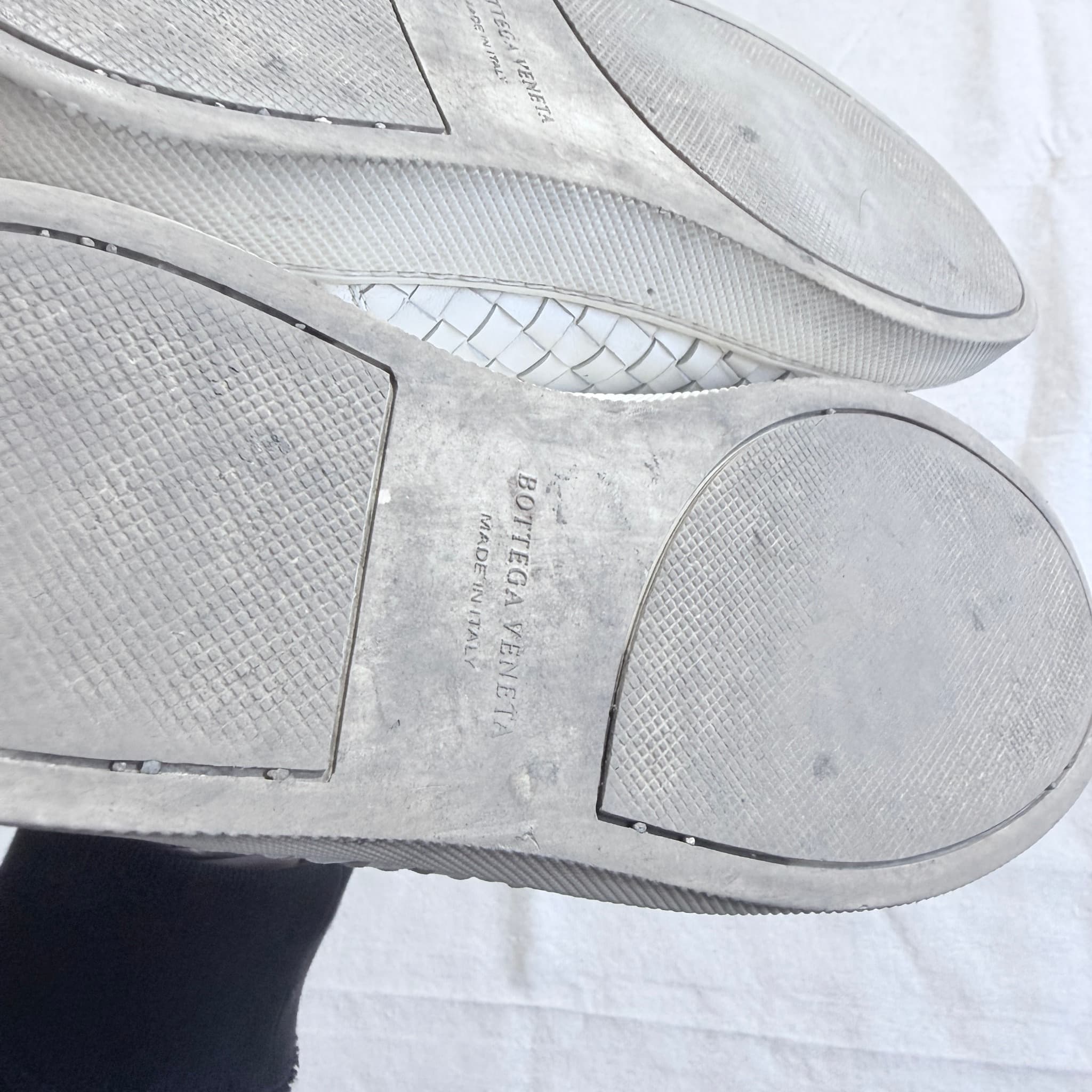 Bottega Veneta Intrecciato Slip-On Sneakers White 42 — photo 9 of 10