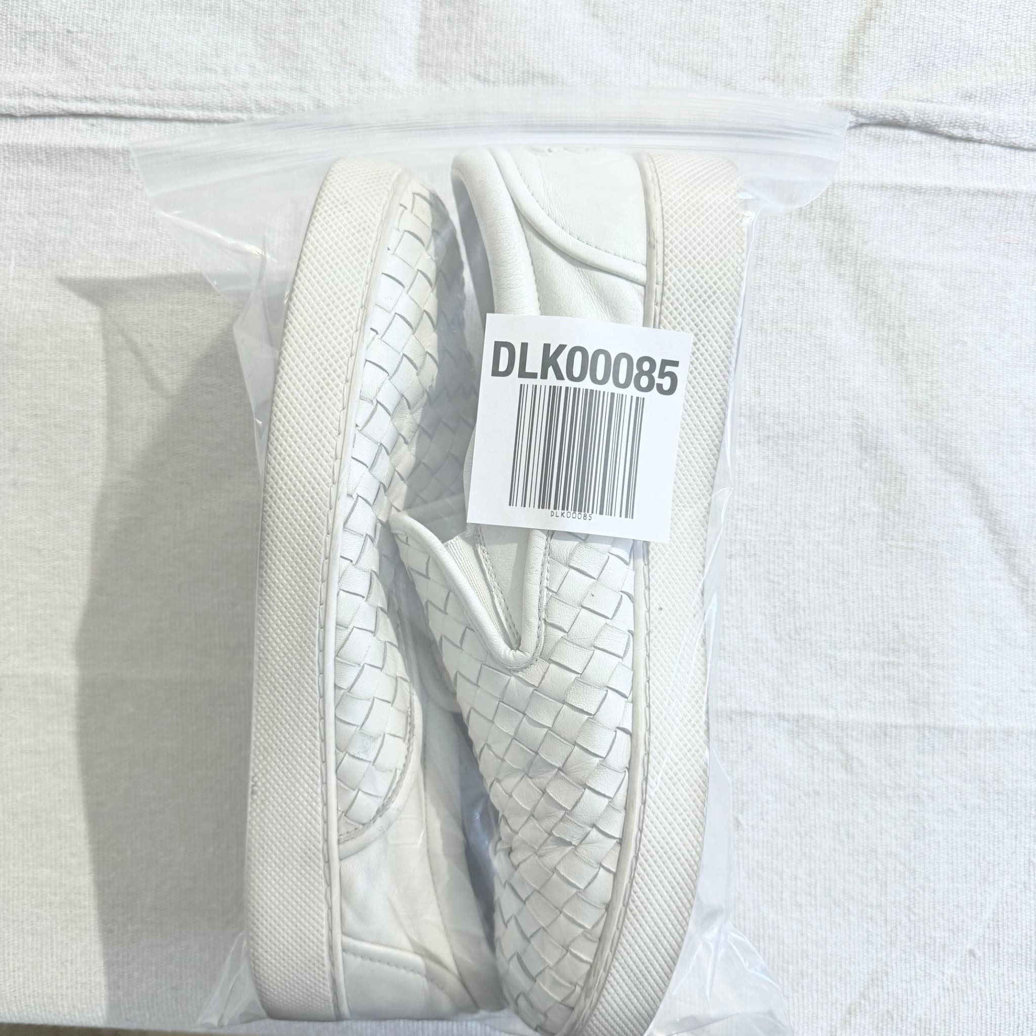Bottega Veneta Intrecciato Slip-On Sneakers White 42 — photo 10 of 10