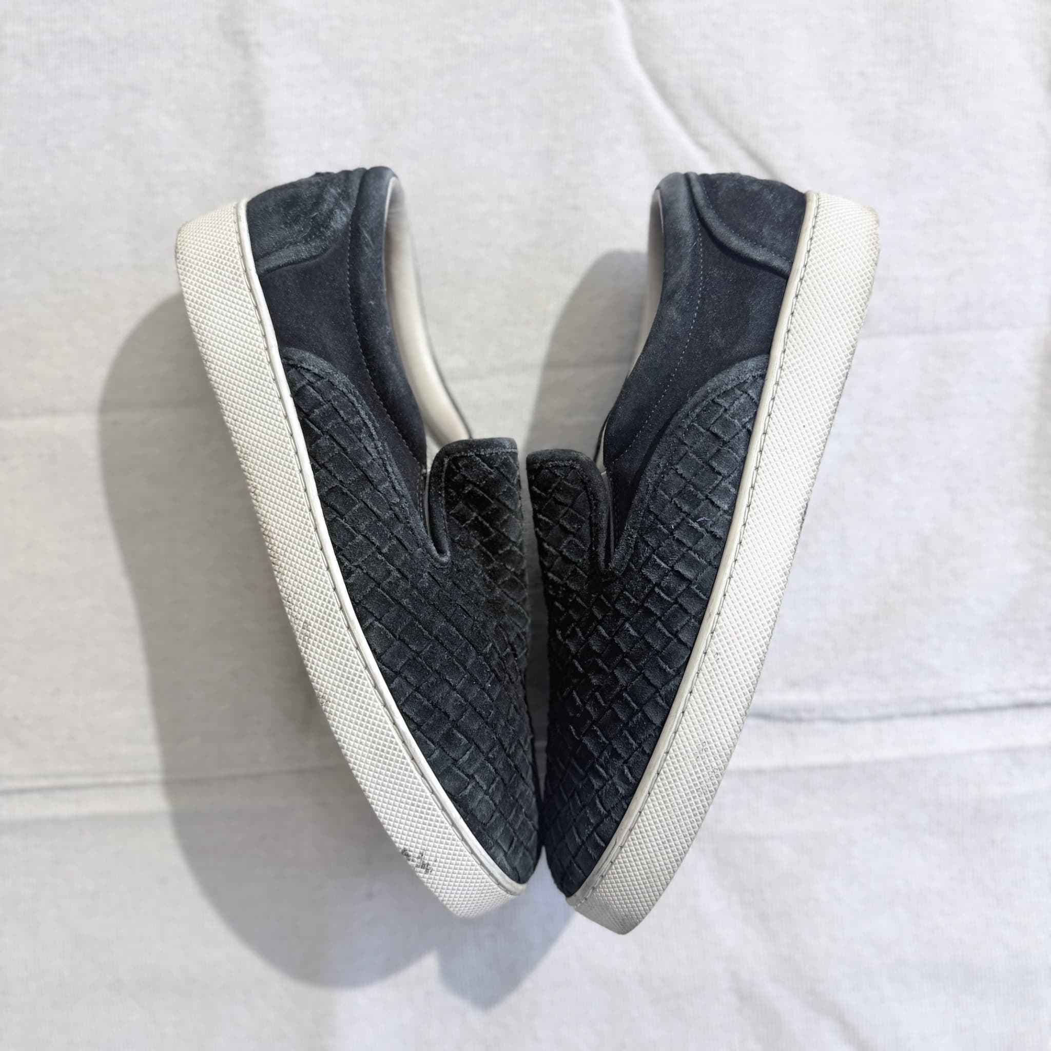 Bottega Veneta Intrecciato Suede Slip-On Sneakers — photo 3 of 8