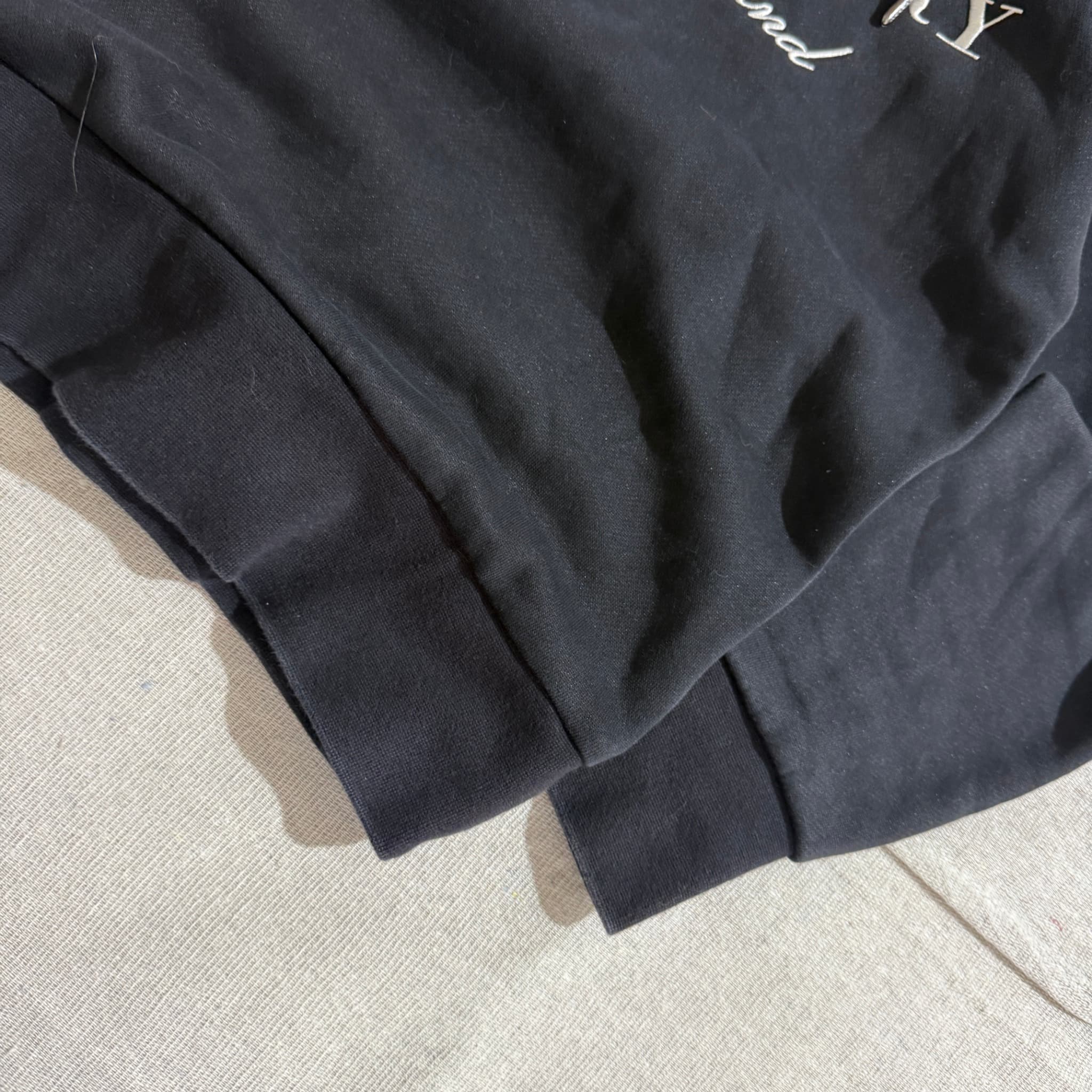 Burberry London England Logo Print Cotton Hoodie Black — photo 2 of 6