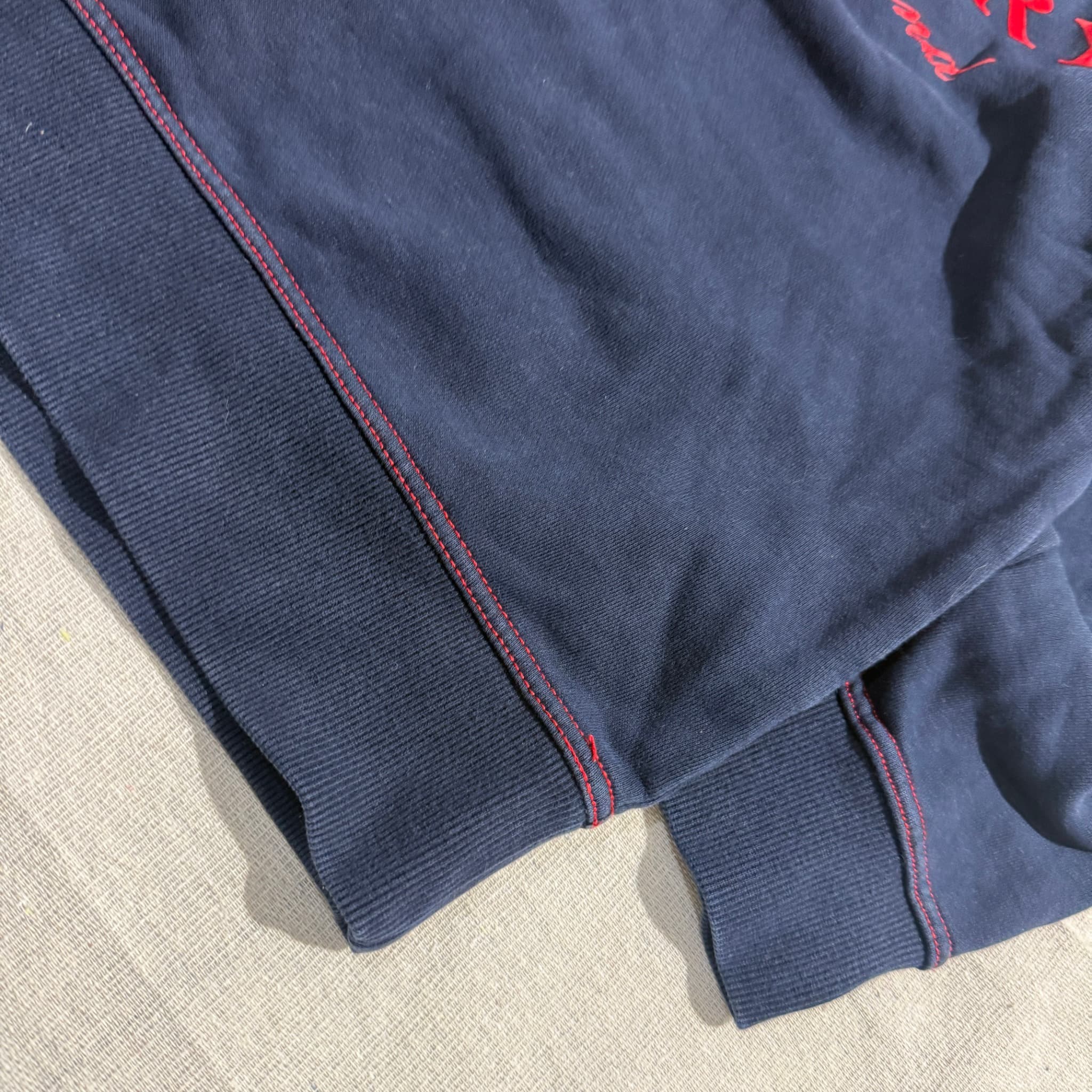 Burberry London England Navy Sweatshirt With Red Embroidery Size L — photo 2 of 6