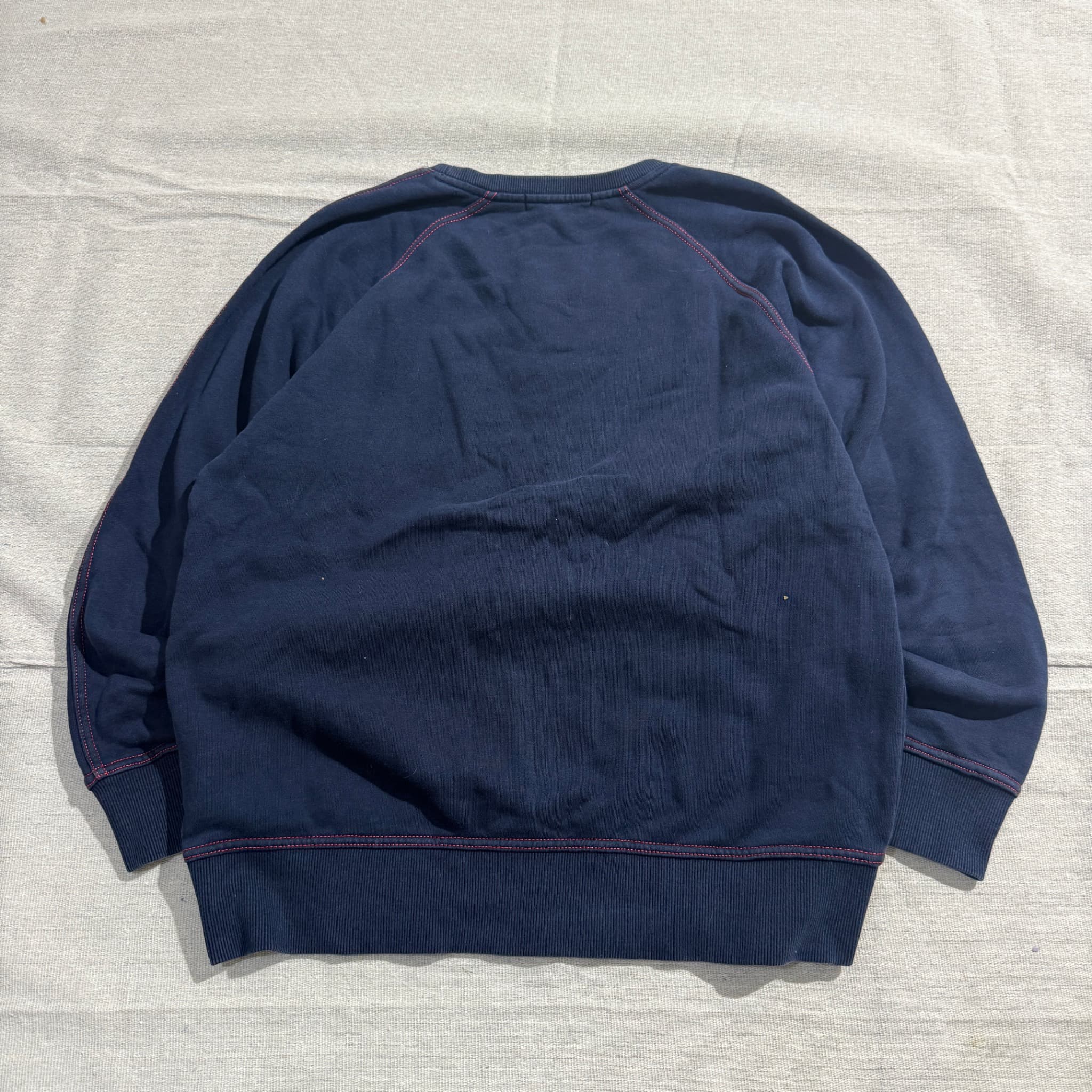 Burberry London England Navy Sweatshirt With Red Embroidery Size L — photo 5 of 6