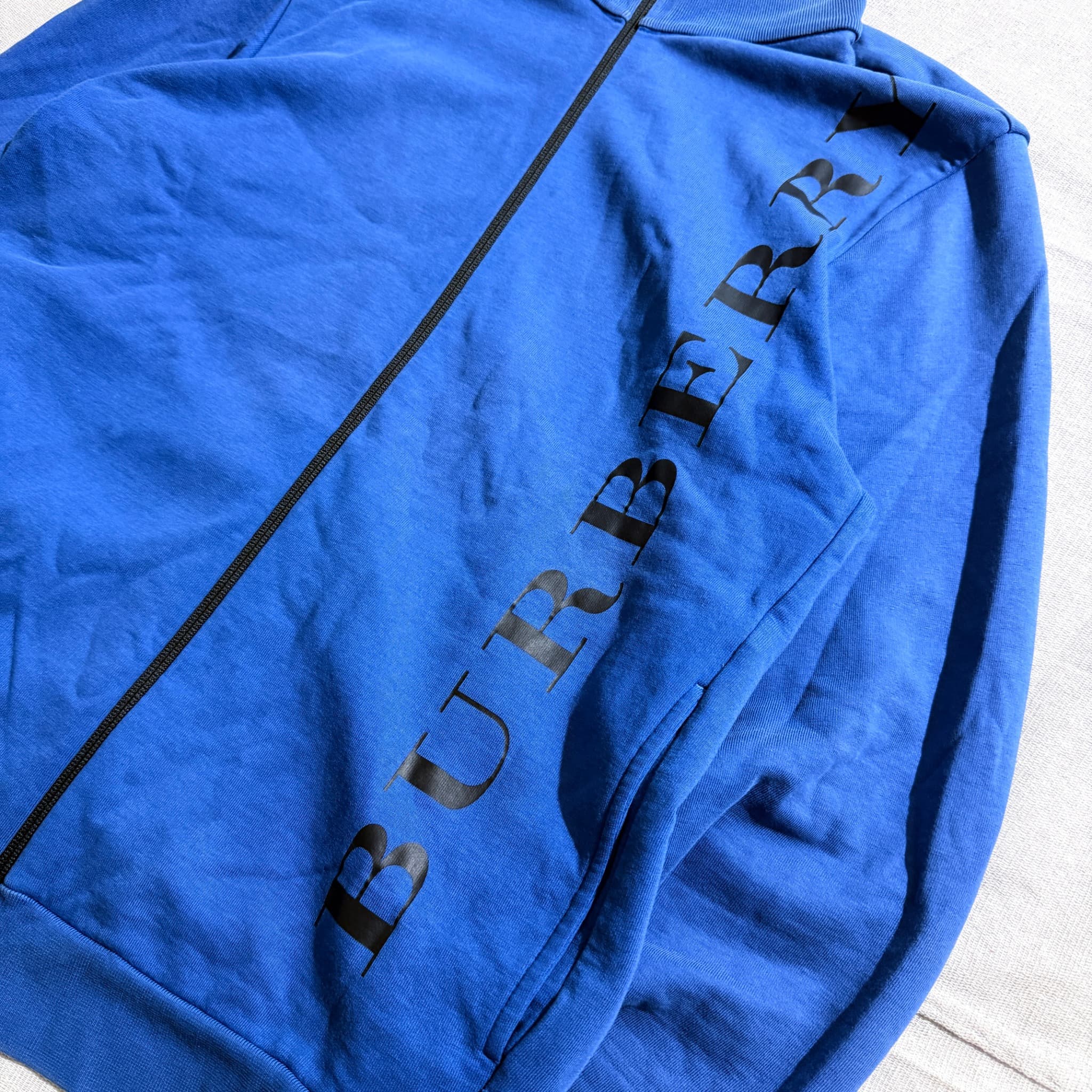 Burberry Sport Full-Zip Track Jacket Blue Vertical Logo — photo 2 of 11