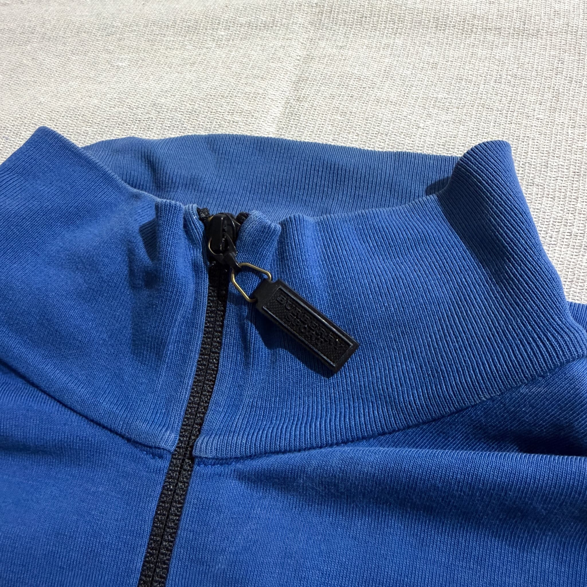 Burberry Sport Logo Print Zip-Up Track Jacket Blue — photo 4 of 11