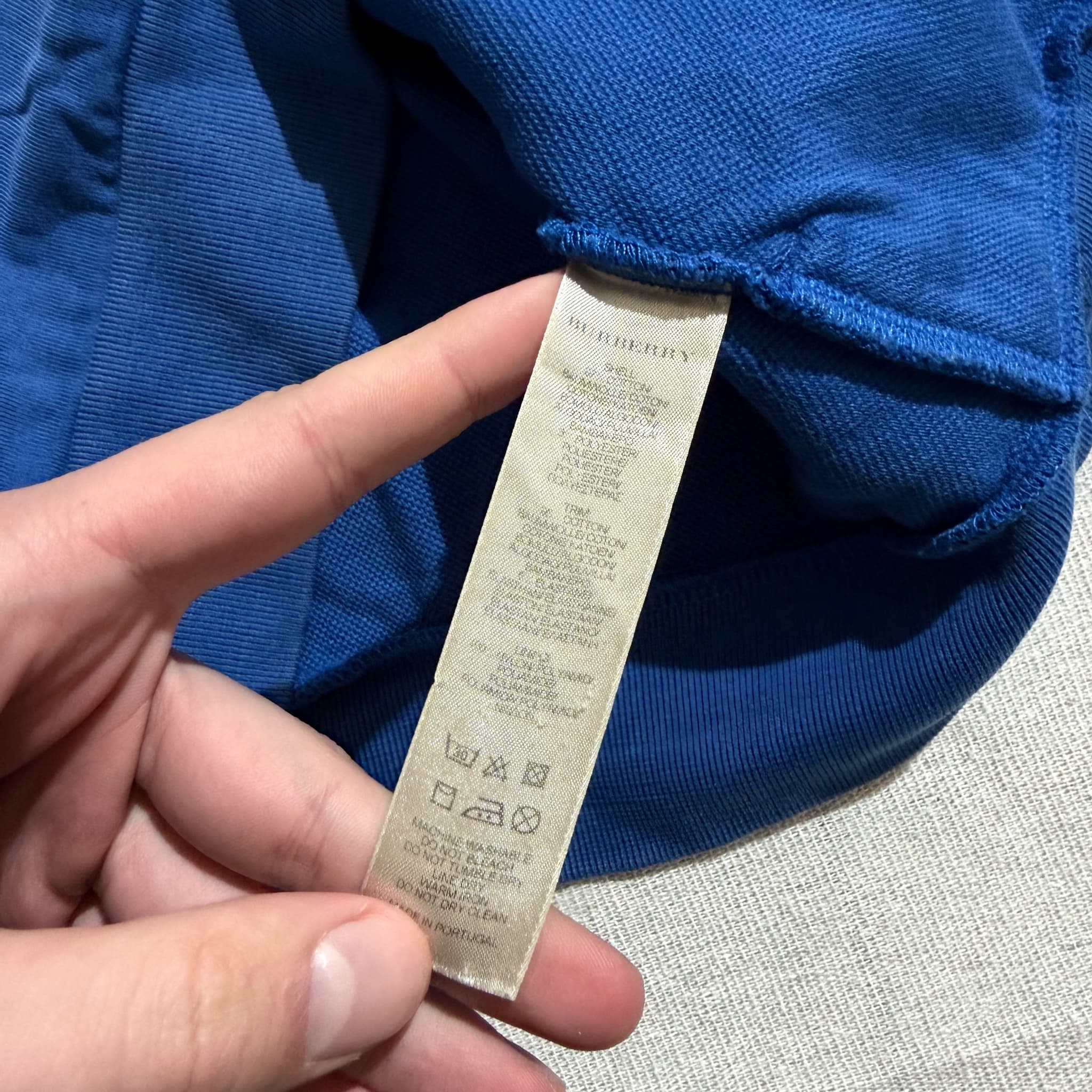 Burberry Sport Logo Print Zip-Up Track Jacket Blue — photo 6 of 11