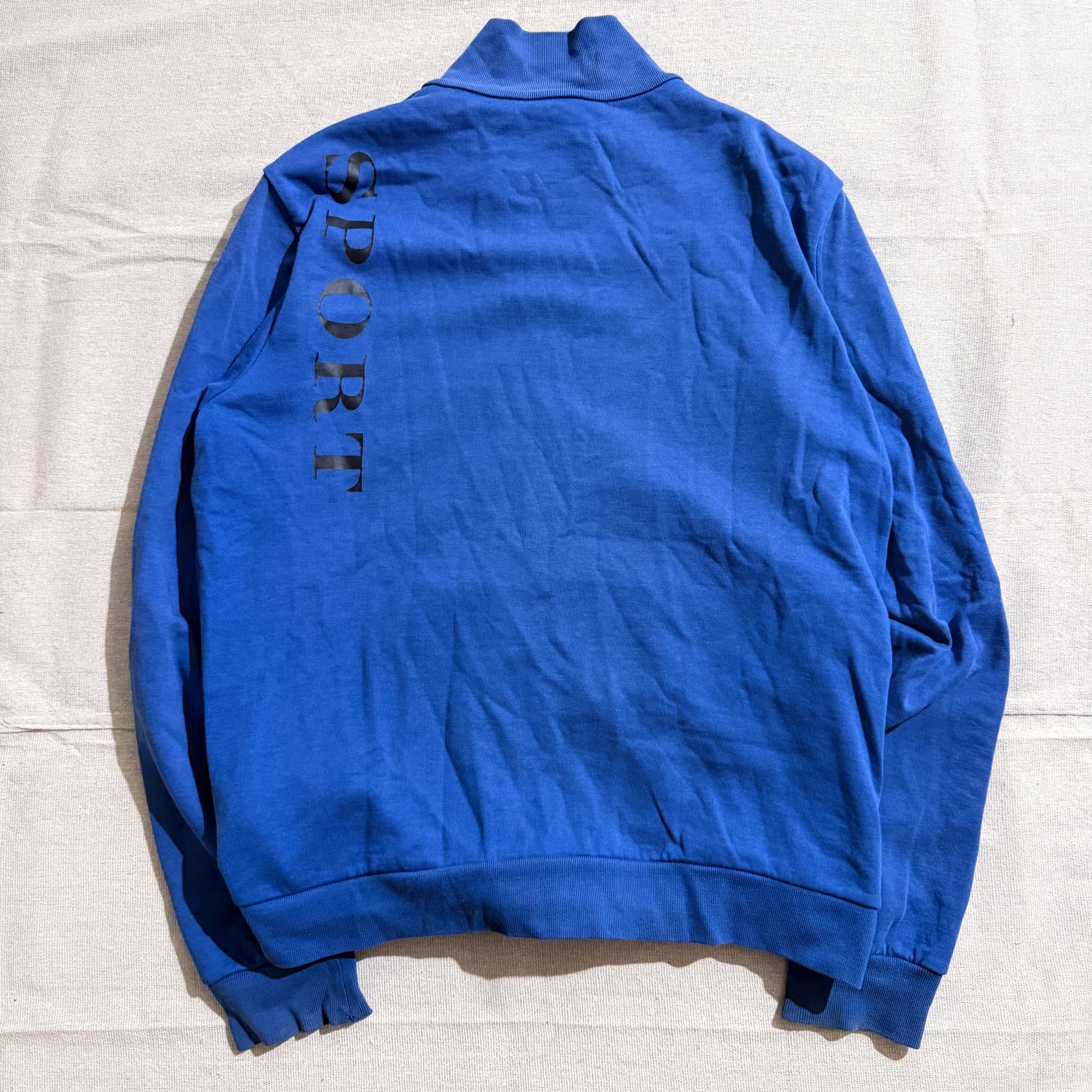 Burberry Sport Logo Print Zip-Up Track Jacket Blue — photo 8 of 11