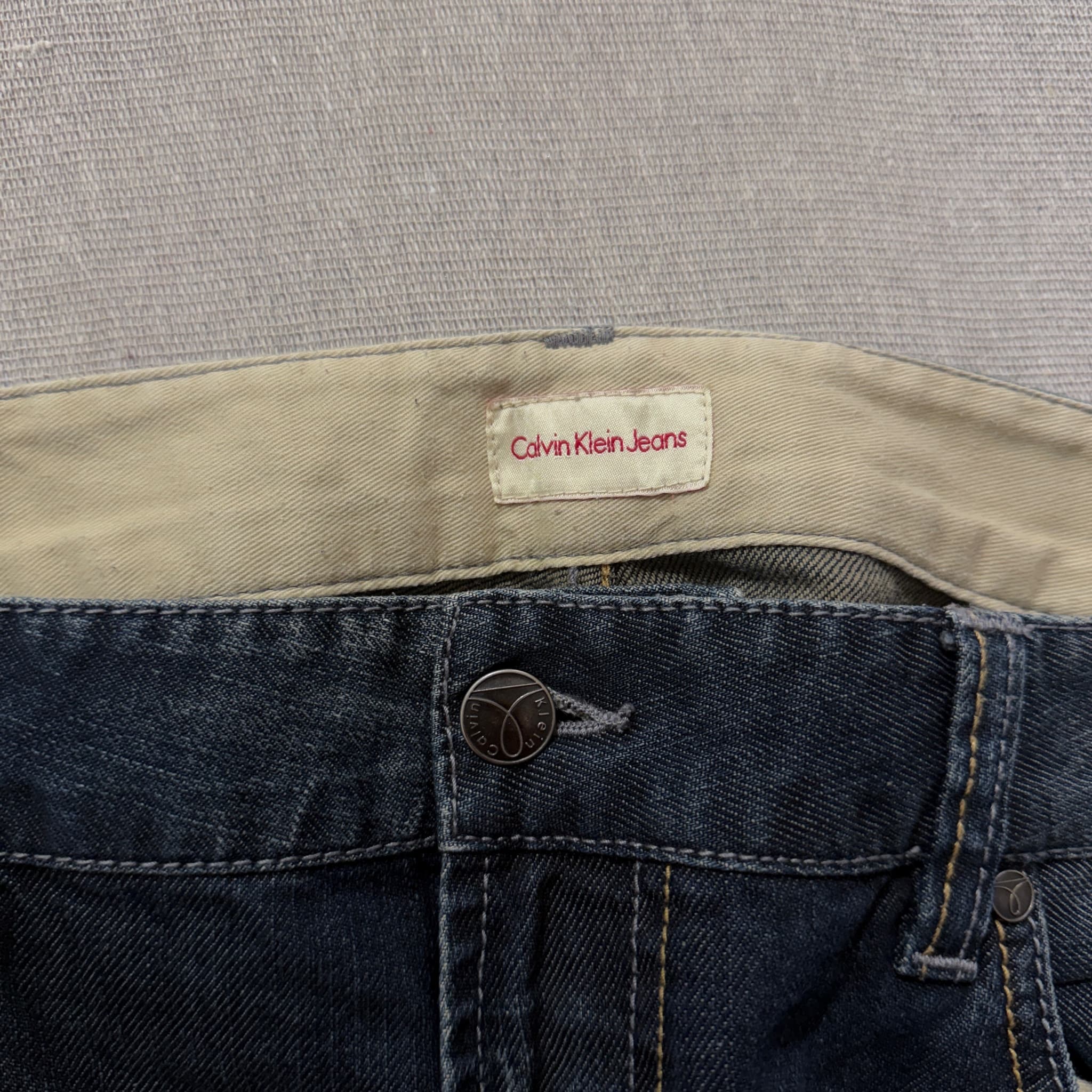 Calvin Klein Jeans Jeans Jeans Men's Dark Wash Denim Jeans Size W36 L34 — photo 4 of 8