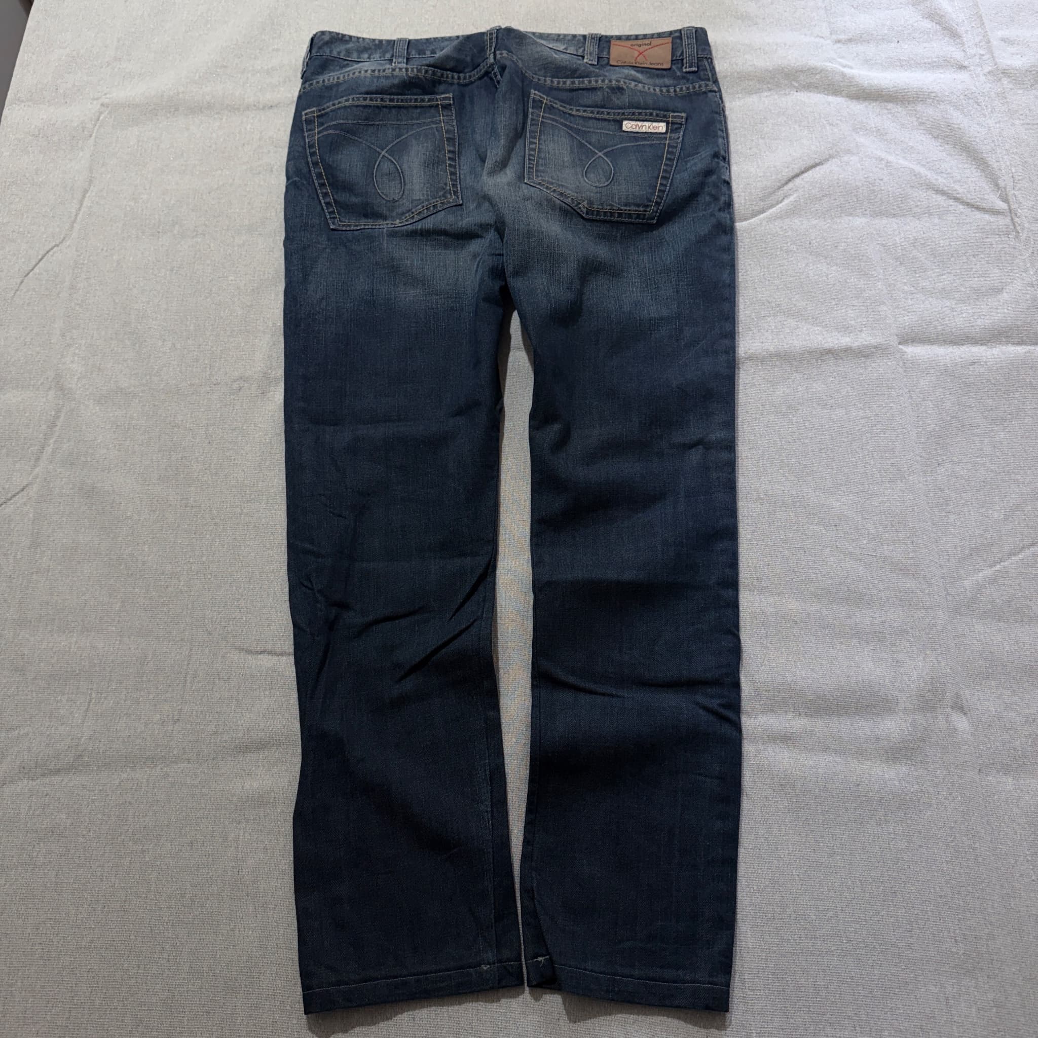 Calvin Klein Jeans Jeans Jeans Men's Dark Wash Denim Jeans Size W36 L34 — photo 6 of 8