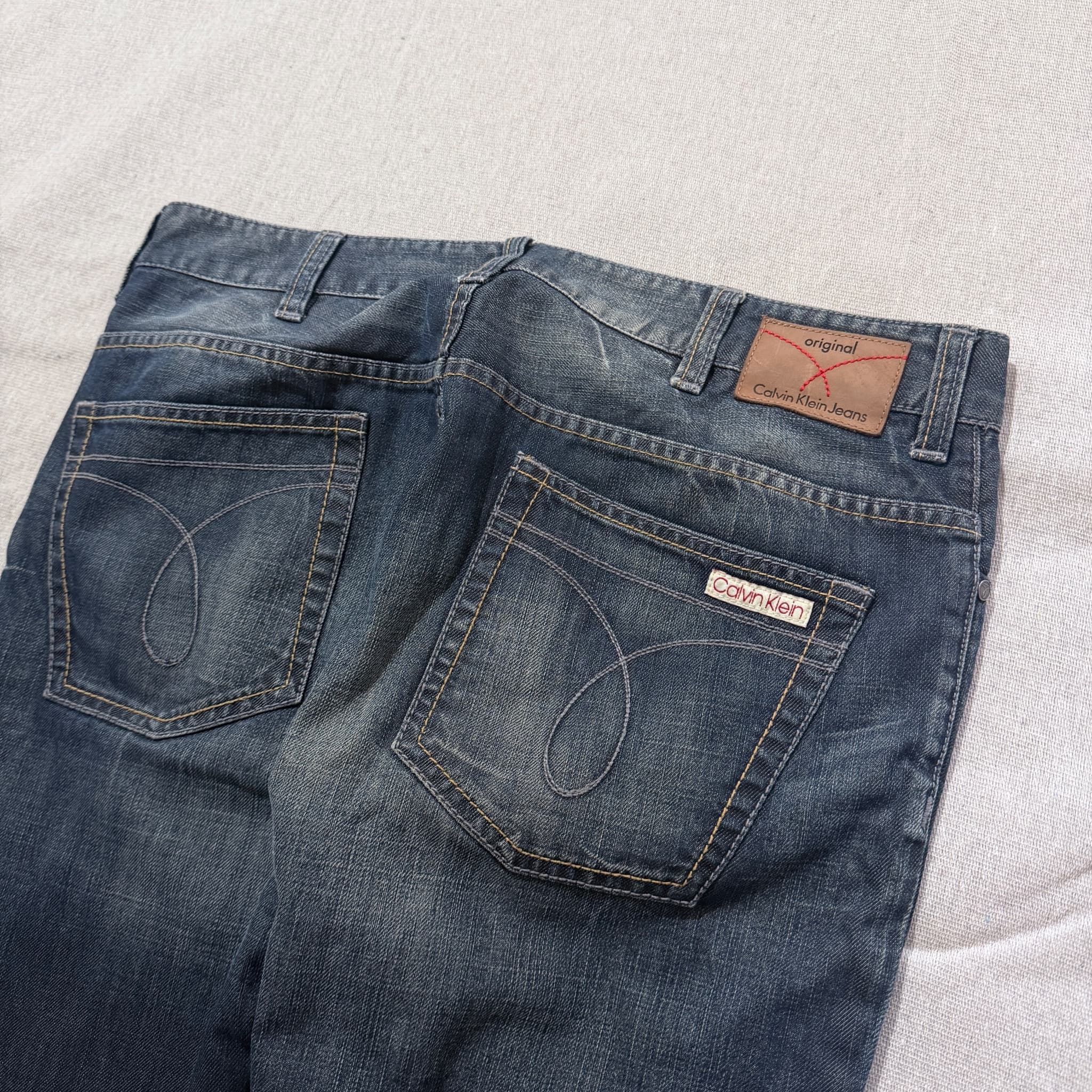 Calvin Klein Jeans Jeans Jeans Men's Dark Wash Denim Jeans Size W36 L34 — photo 7 of 8