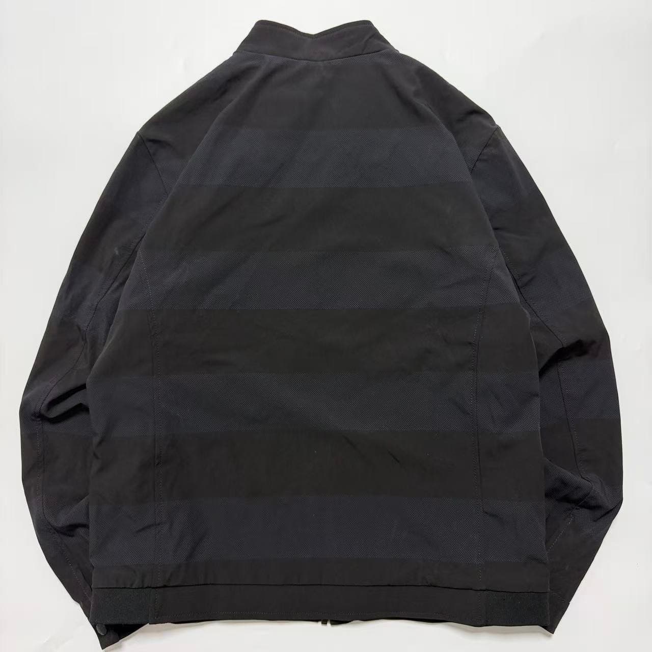 Camel Black Striped Full-Zip Bomber Jacket — photo 5 of 6