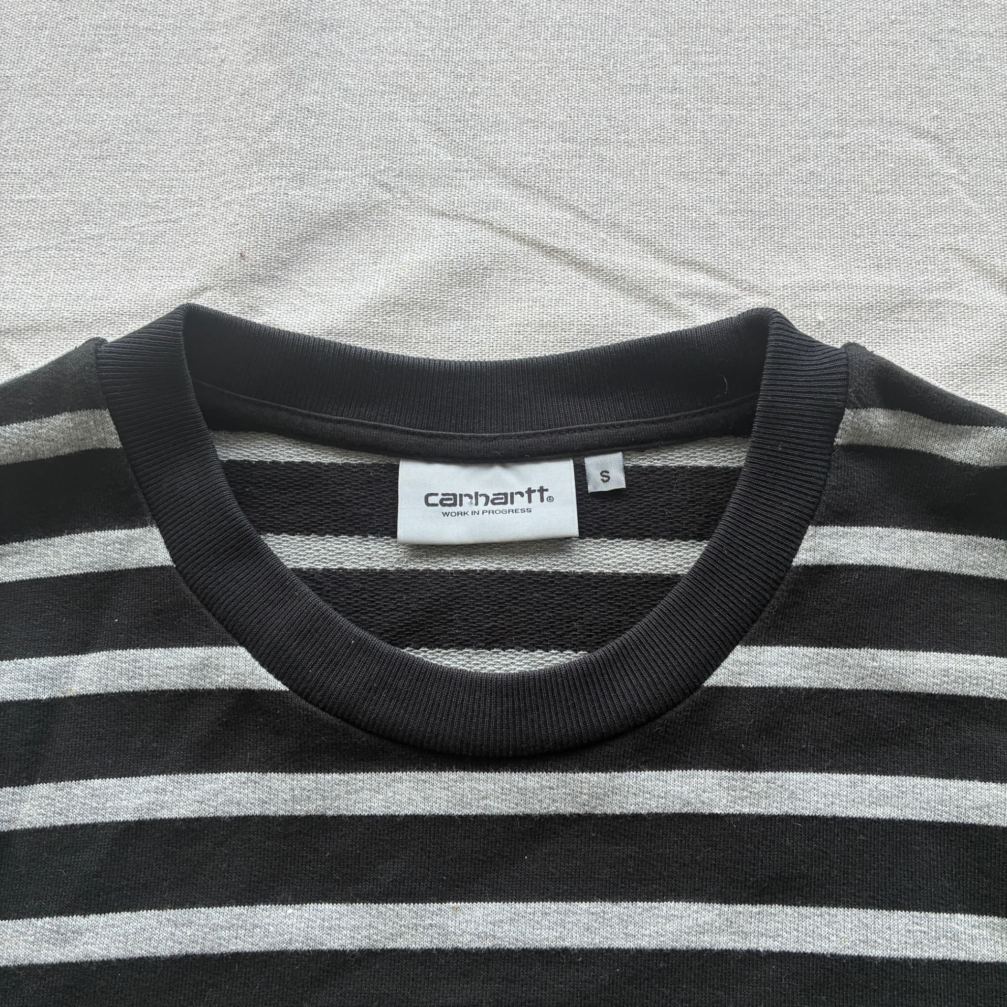 Carhartt WIP Striped Sweatshirt Black/Grey — photo 3 of 5