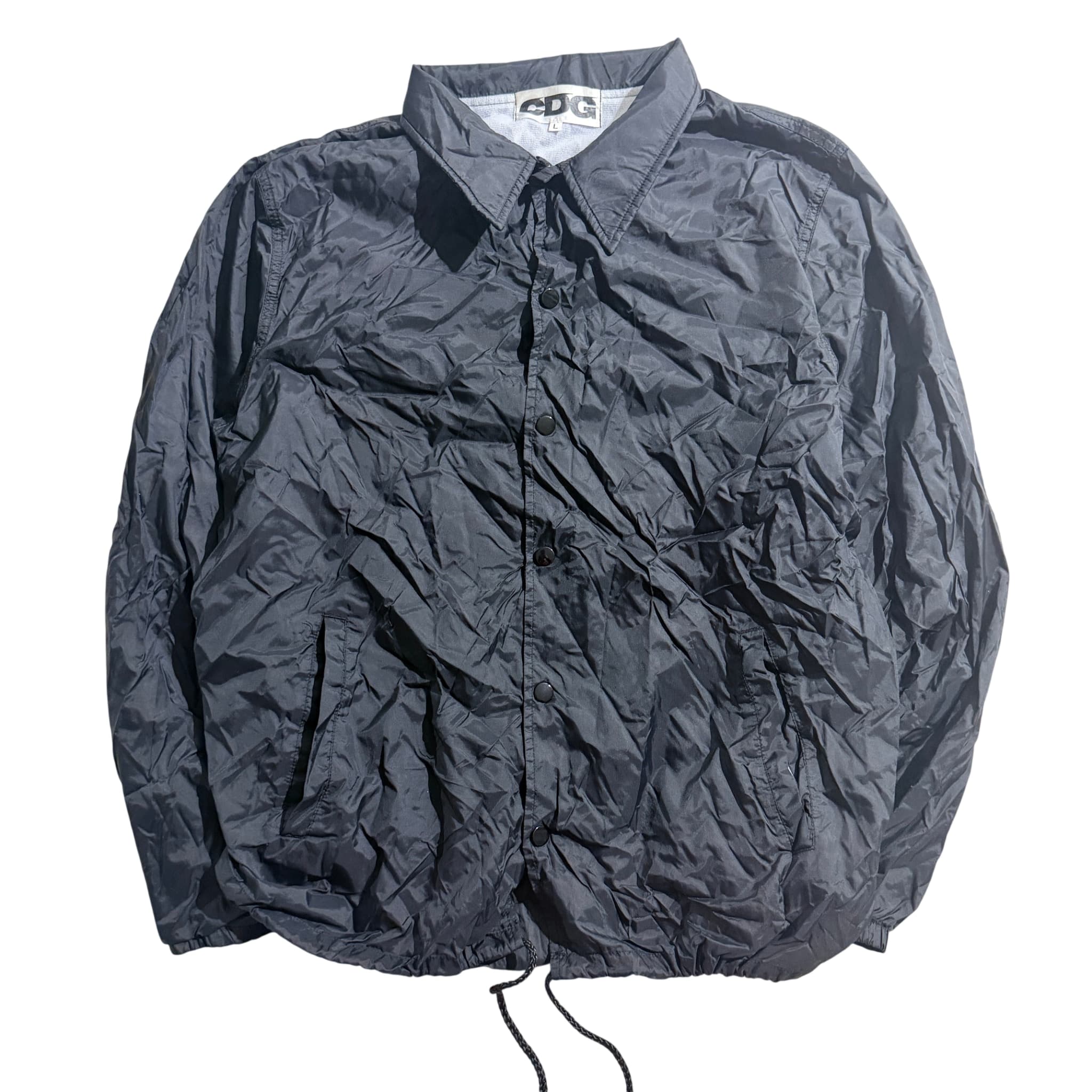 CDG Black Nylon Coach Jacket — photo 2 of 10