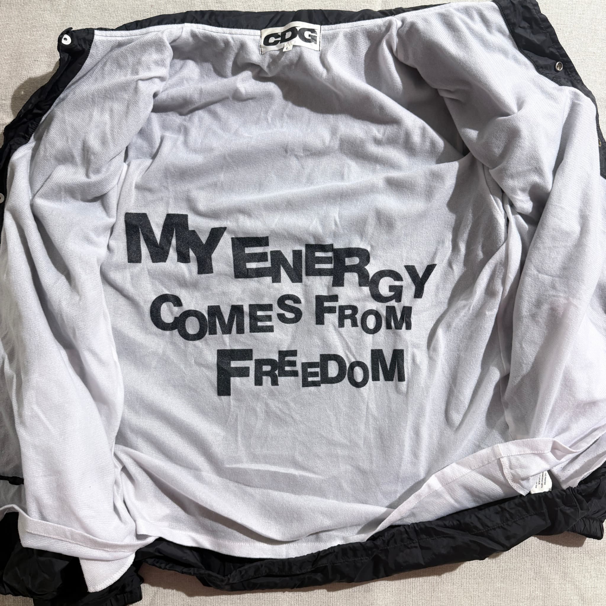 CDG Black Nylon Coach Jacket — photo 6 of 10