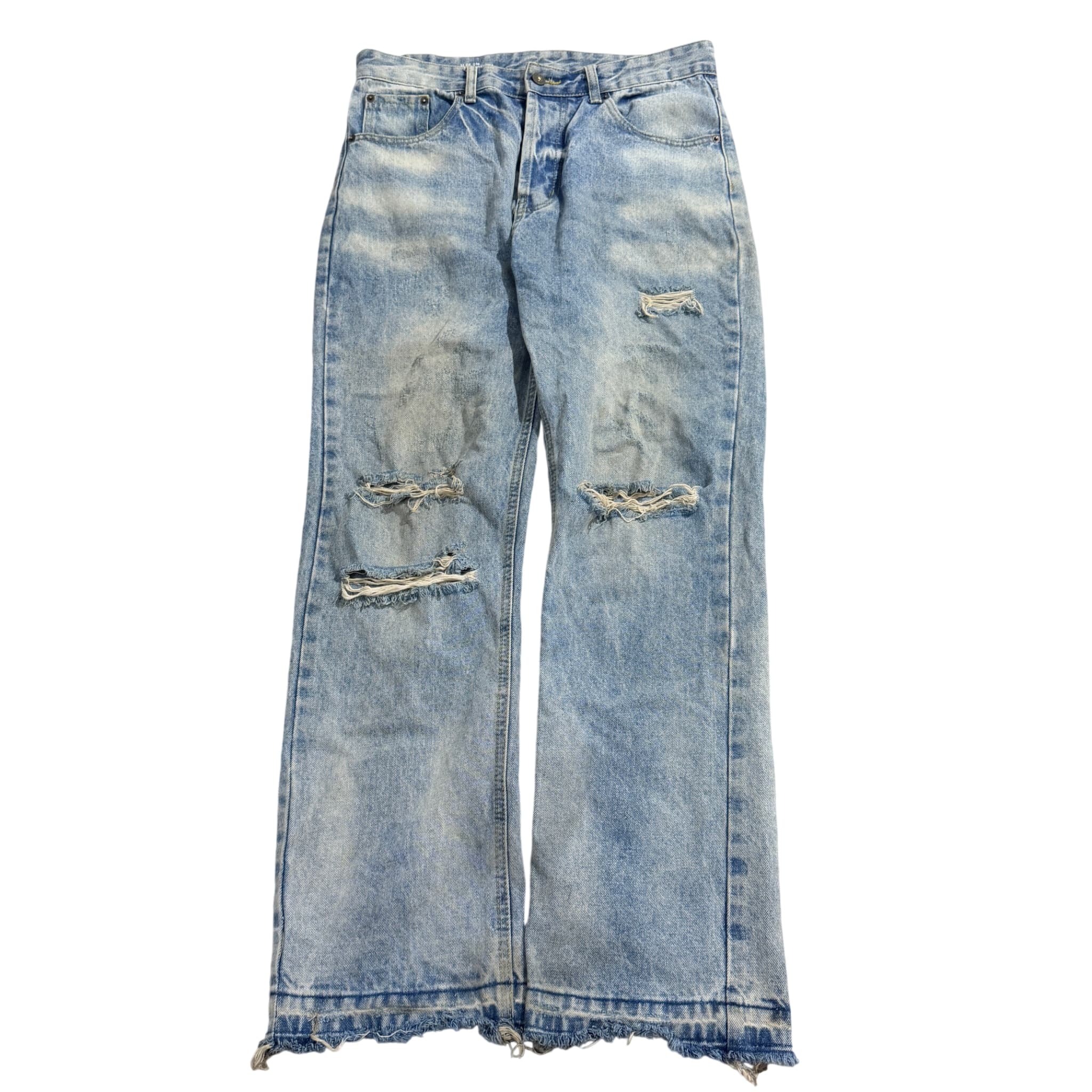 CELINE Distressed Light Wash Denim Jeans Baggy Vintage 2000s Release — photo 1 of 6