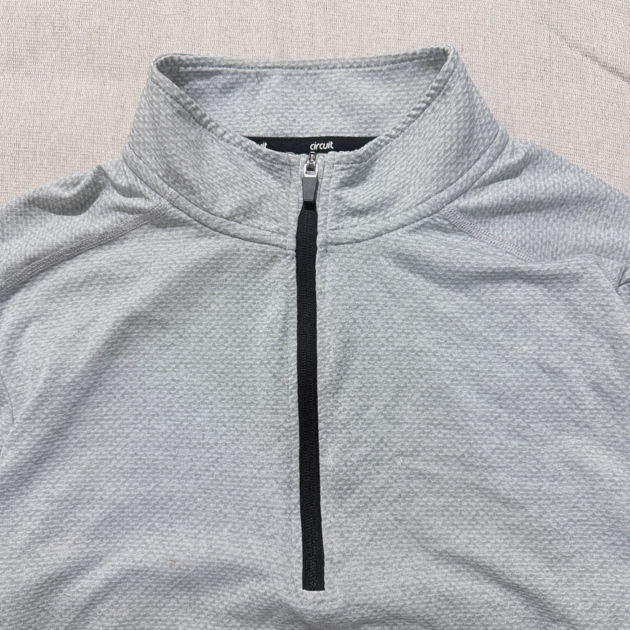 Circuit Men's Performance Quarter Zip Pullover Grey Long Sleeve Size S — photo 3 of 7