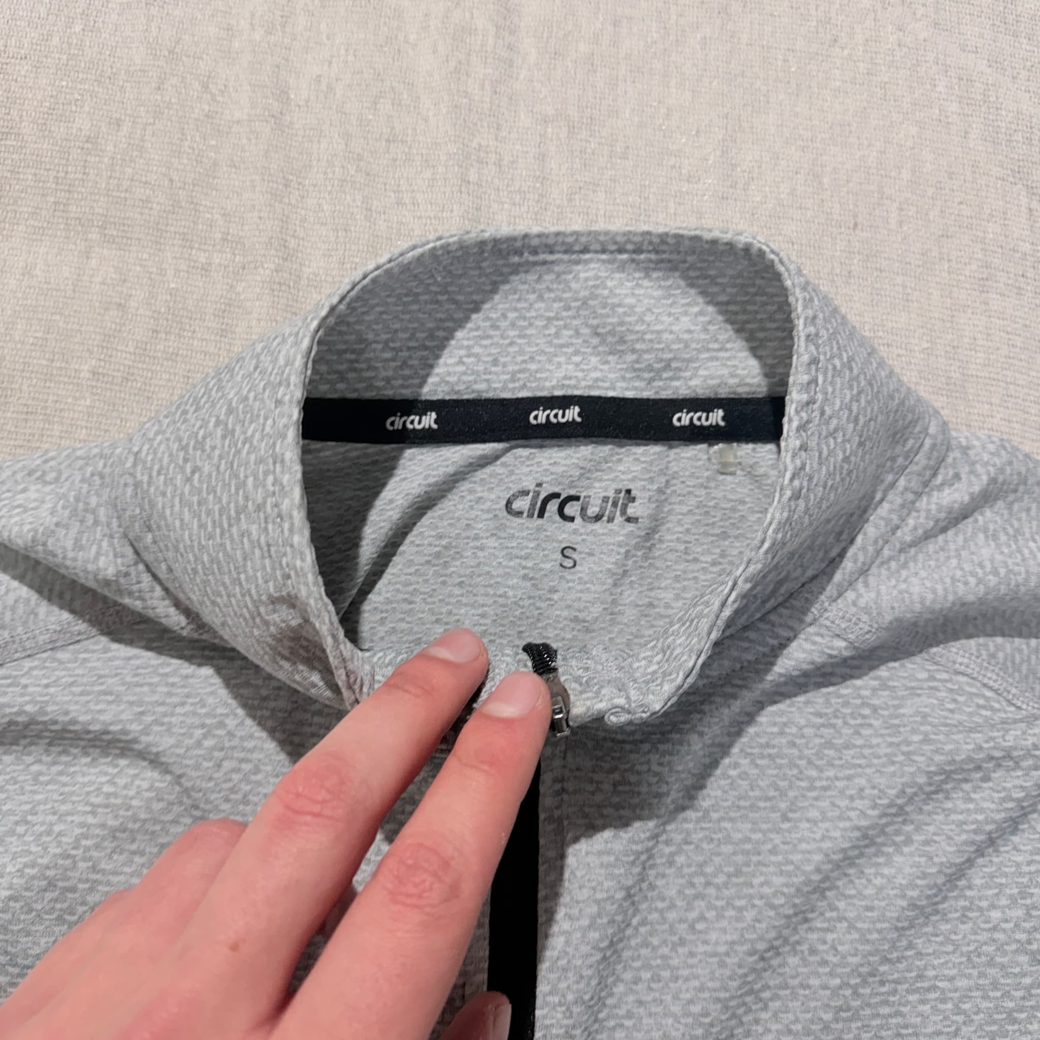 Circuit Men's Performance Quarter Zip Pullover Grey Long Sleeve Size S — photo 4 of 7