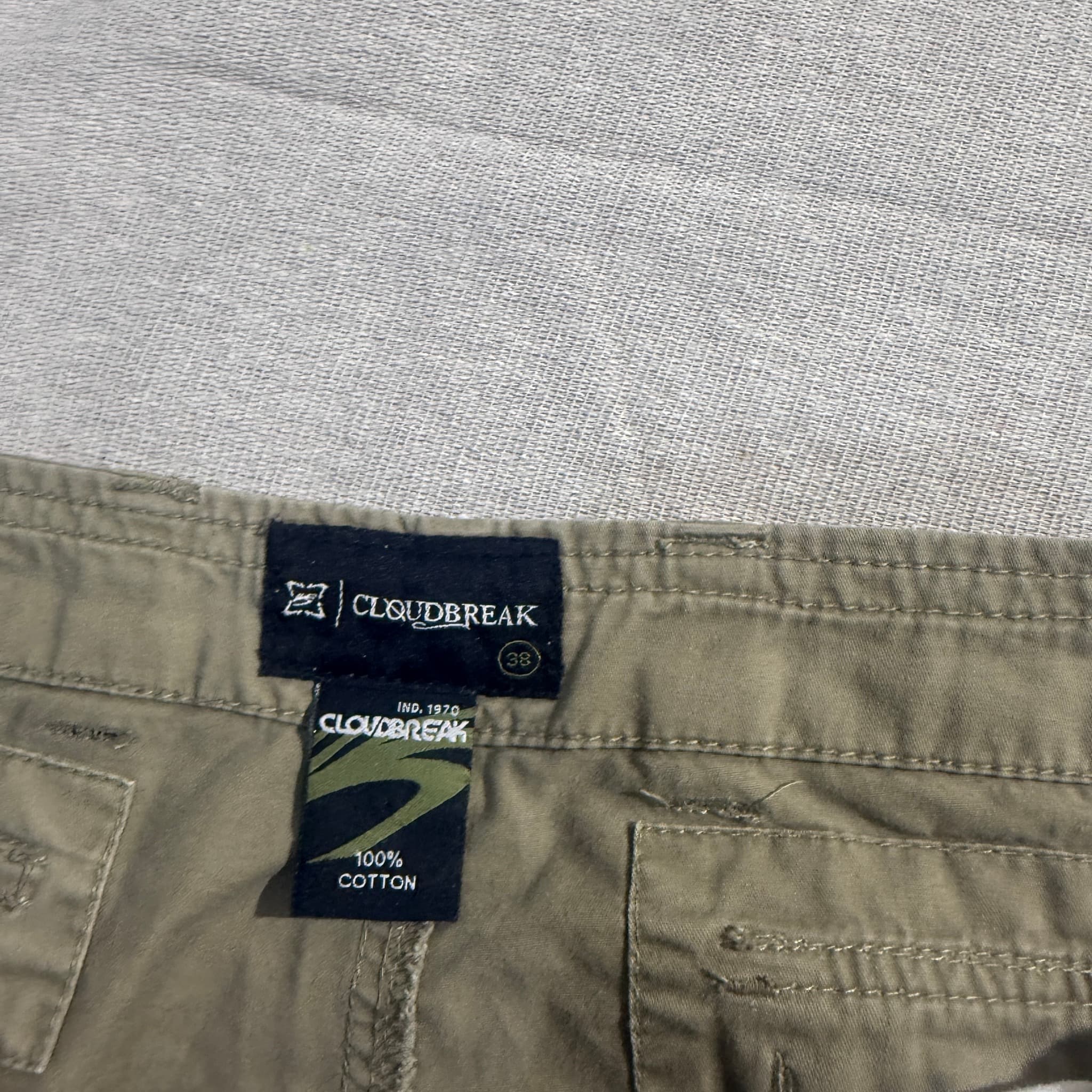 Cloudbreak Men's Olive Green Cargo Shorts Size 38 — photo 4 of 6