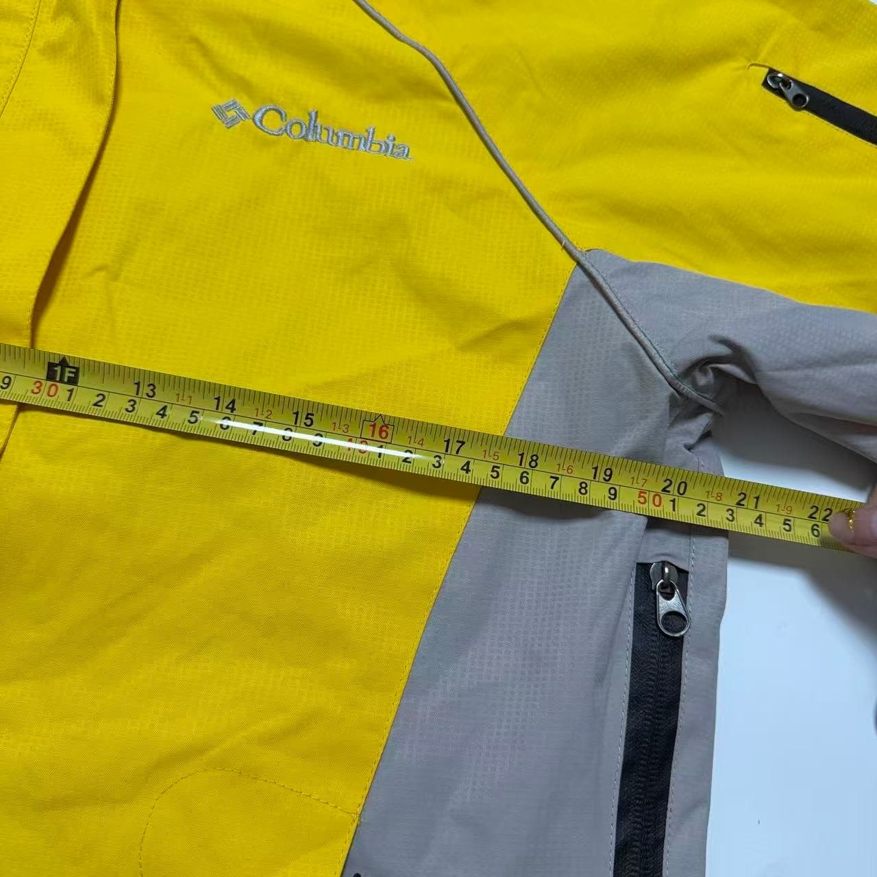 Columbia Titanium Waterproof Hooded Jacket Yellow Grey — photo 3 of 9