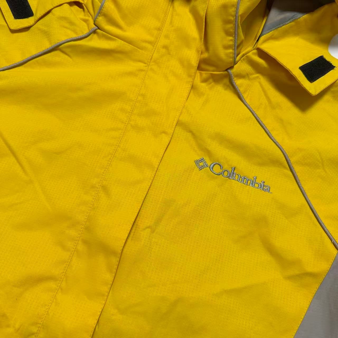 Columbia Titanium Waterproof Hooded Jacket Yellow Grey — photo 5 of 9