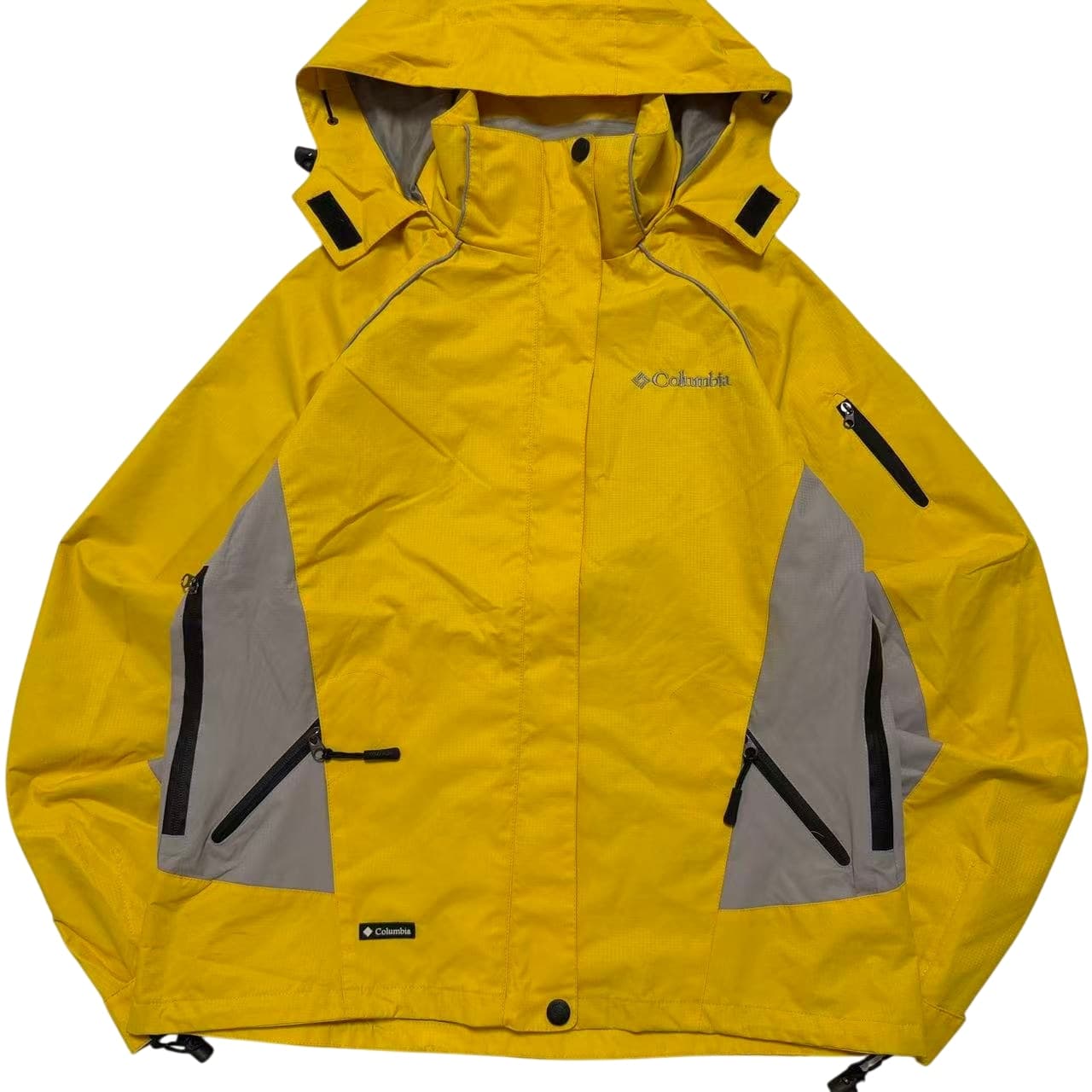 Columbia Titanium Waterproof Hooded Jacket Yellow Grey — photo 1 of 9