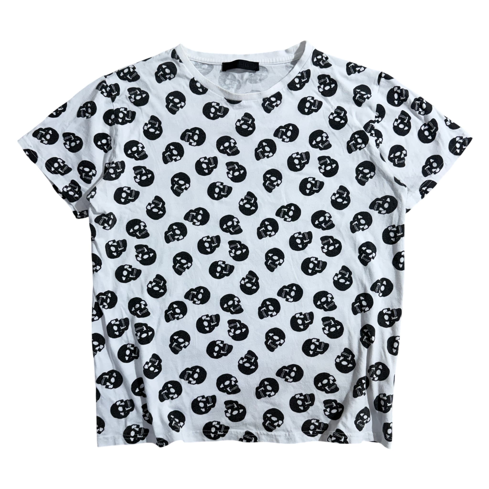 Dangerfield Skull Print T-Shirt White Black — photo 1 of 5