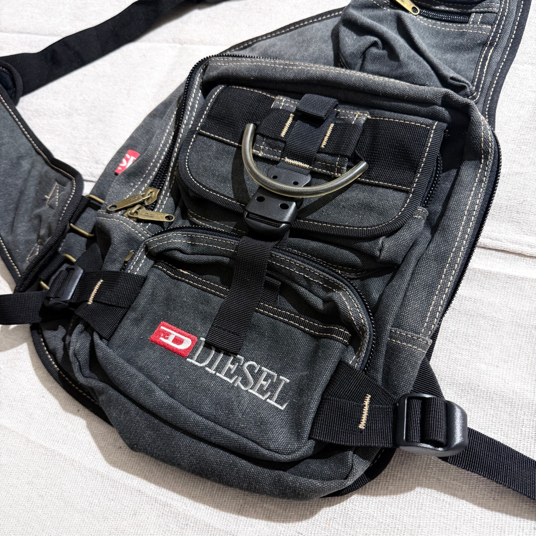 Diesel Vintage Y2K Utility Sling Backpack — photo 2 of 17