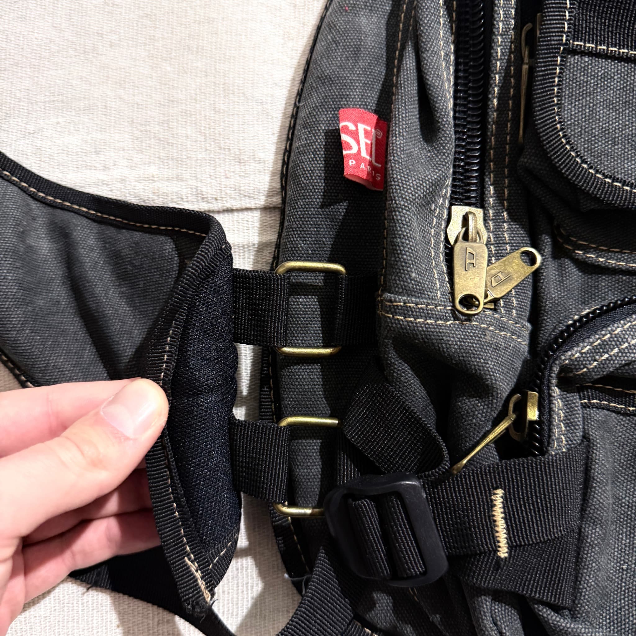 Diesel Vintage Y2K Utility Sling Backpack — photo 4 of 17