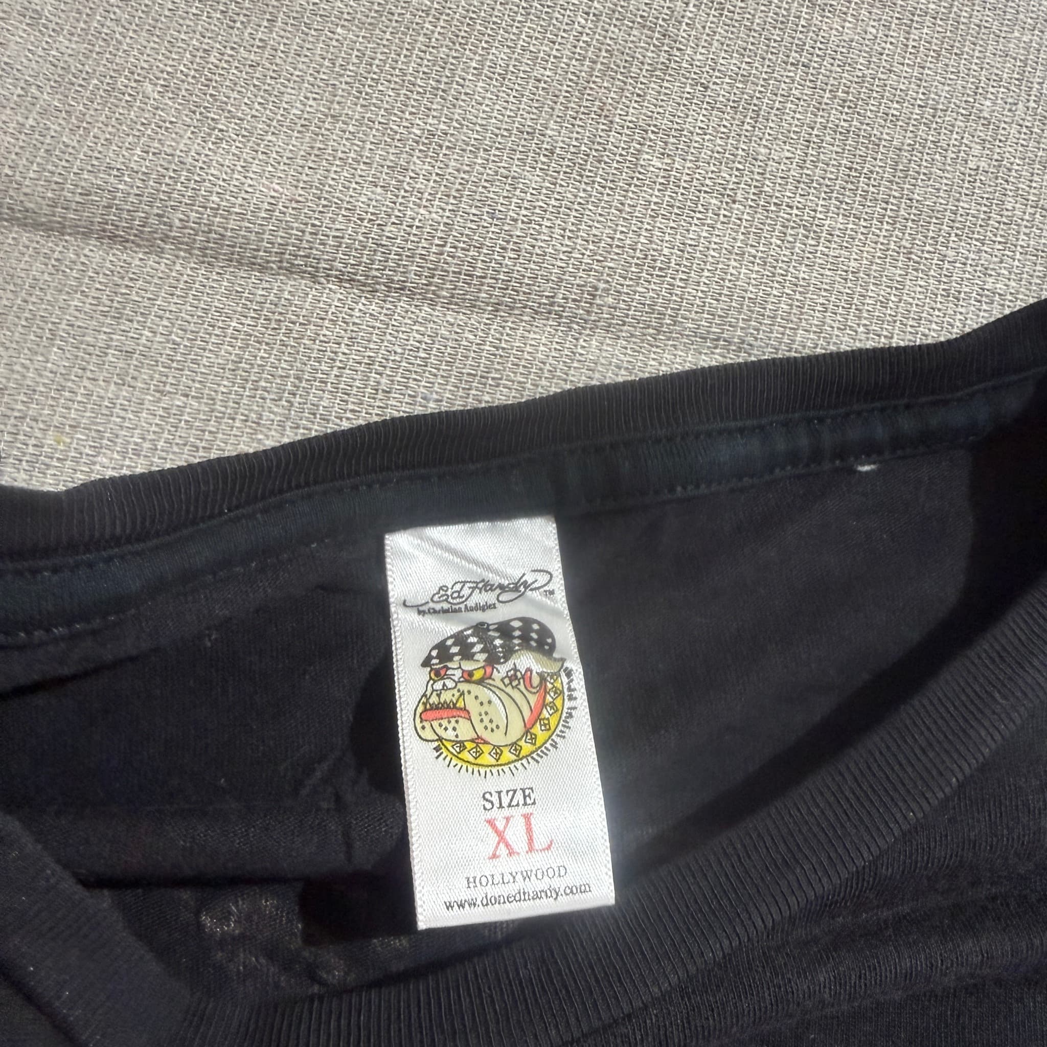 Ed Hardy USA Skull Rhinestone T-Shirt Black XL — photo 4 of 7