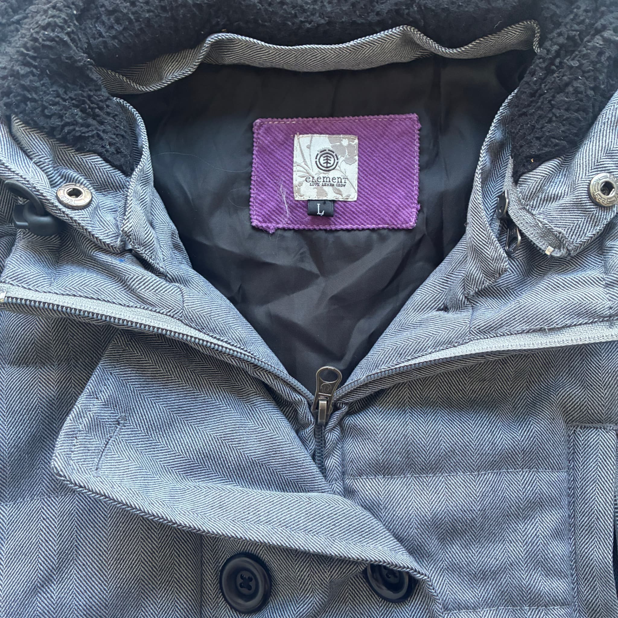 Element Herringbone Quilted Hooded Jacket — photo 4 of 8