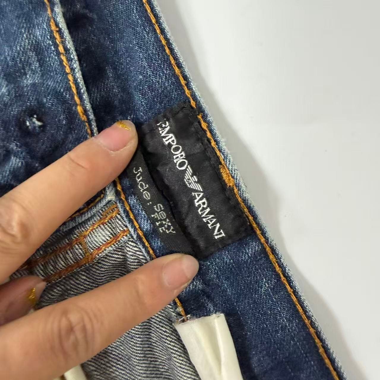 Emporio Armani Jude Sexy Denim Jeans Blue Size 32 — photo 6 of 10