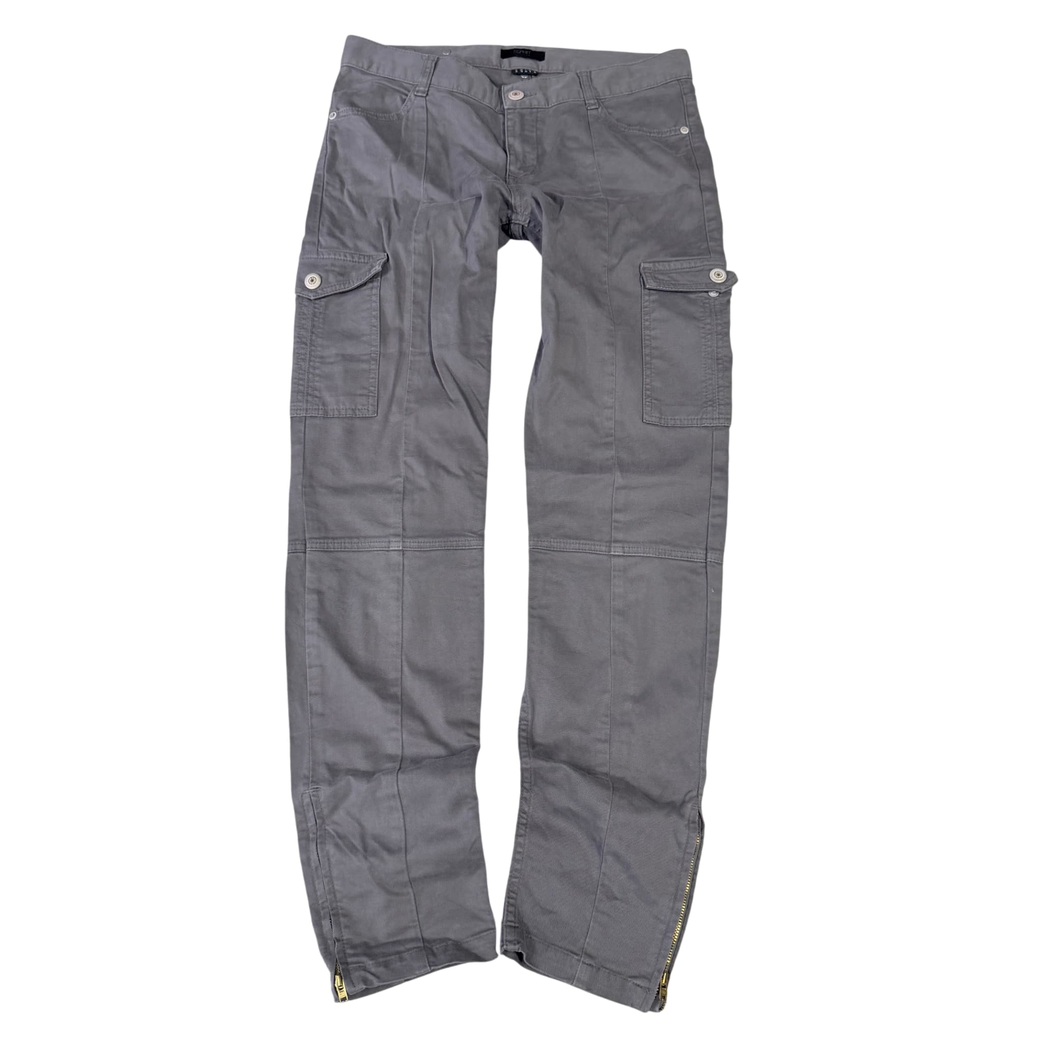 Esprit Collection Grey Cargo Pants With Ankle Zippers US 6 / EU 36 — photo 1 of 7