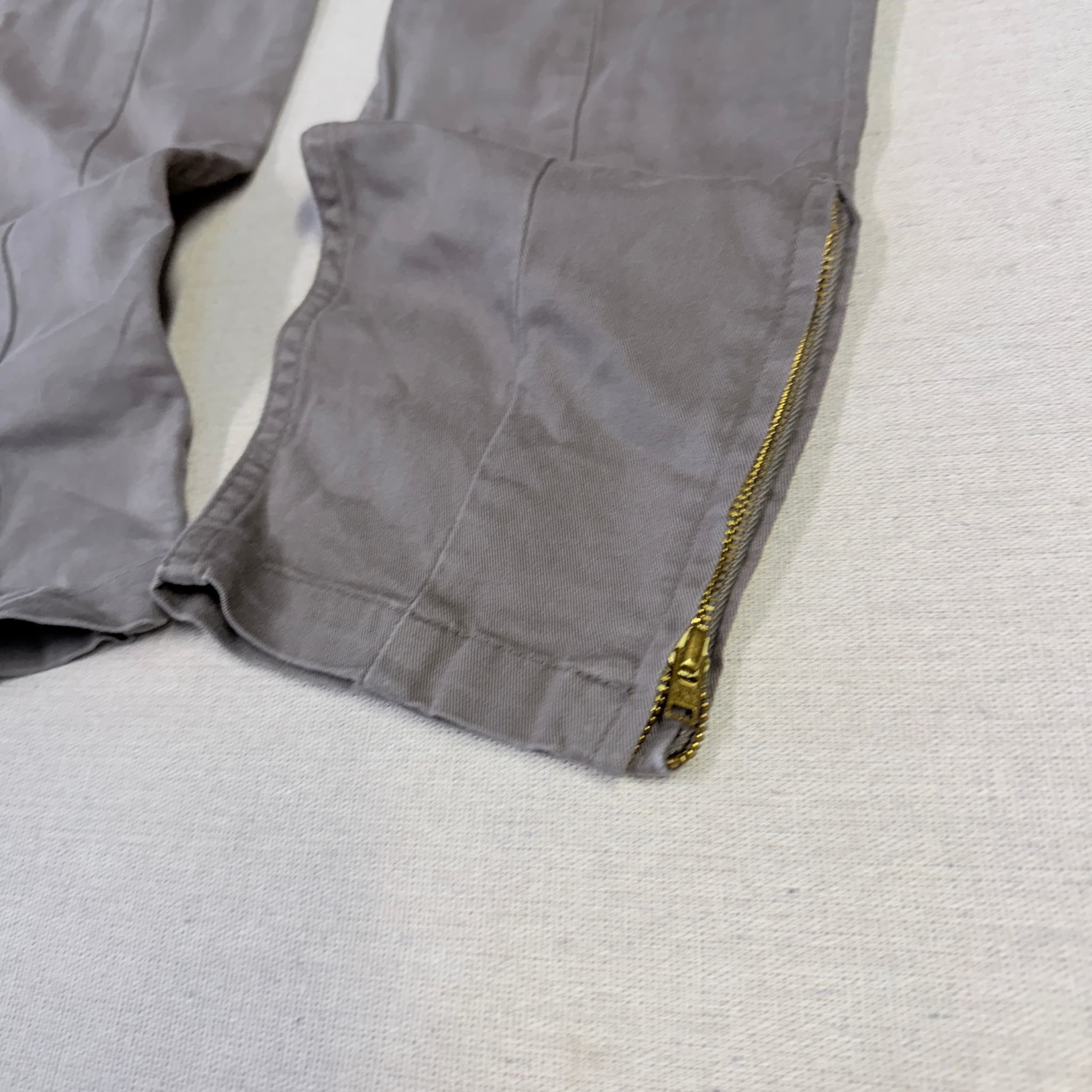 Esprit Collection Grey Cargo Pants With Ankle Zippers US 6 / EU 36 — photo 2 of 7