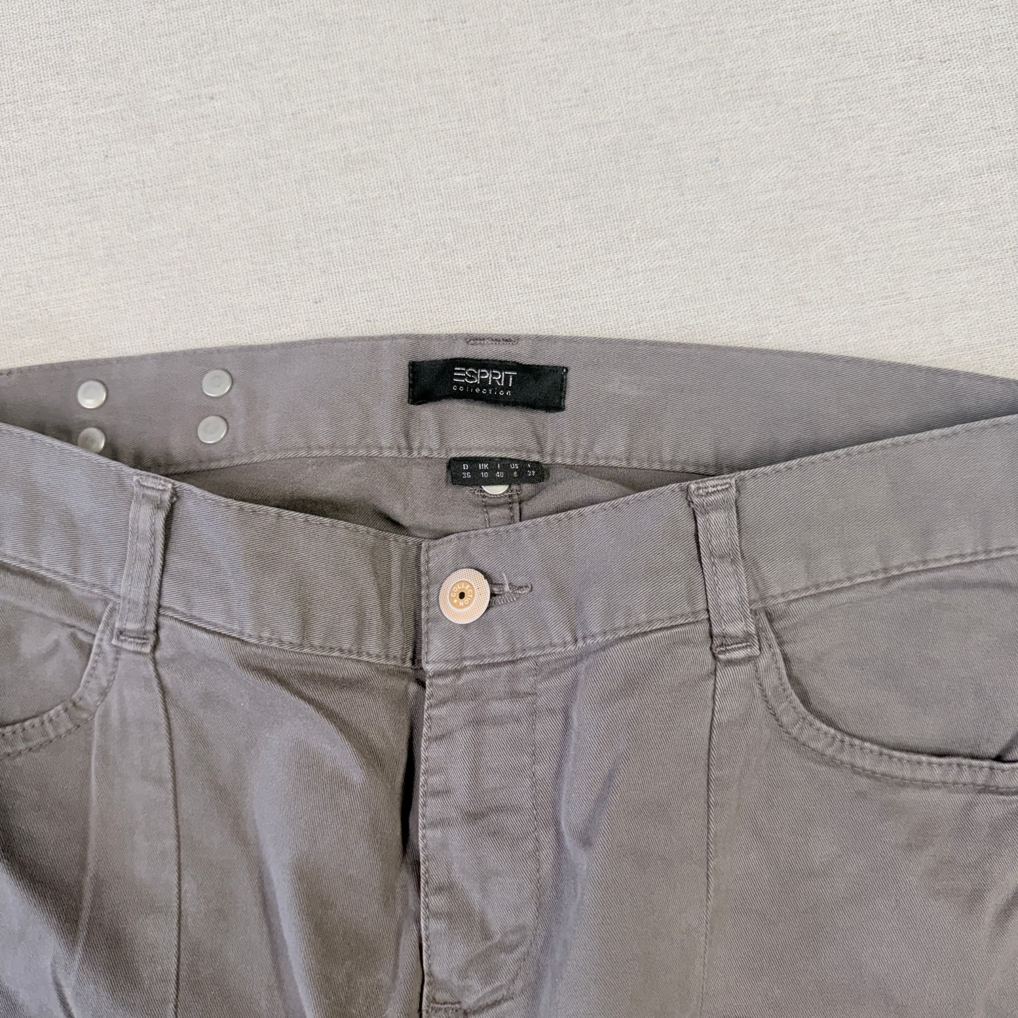 Esprit Collection Grey Cargo Pants With Ankle Zippers US 6 / EU 36 — photo 4 of 7