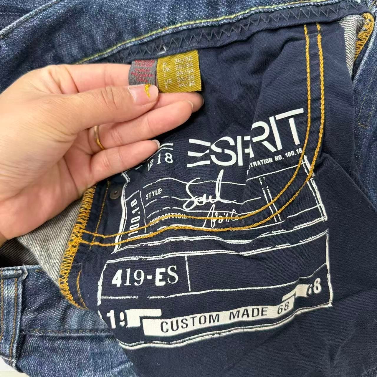 Esprit Men's Blue Denim Jeans W34 L34 — photo 3 of 11